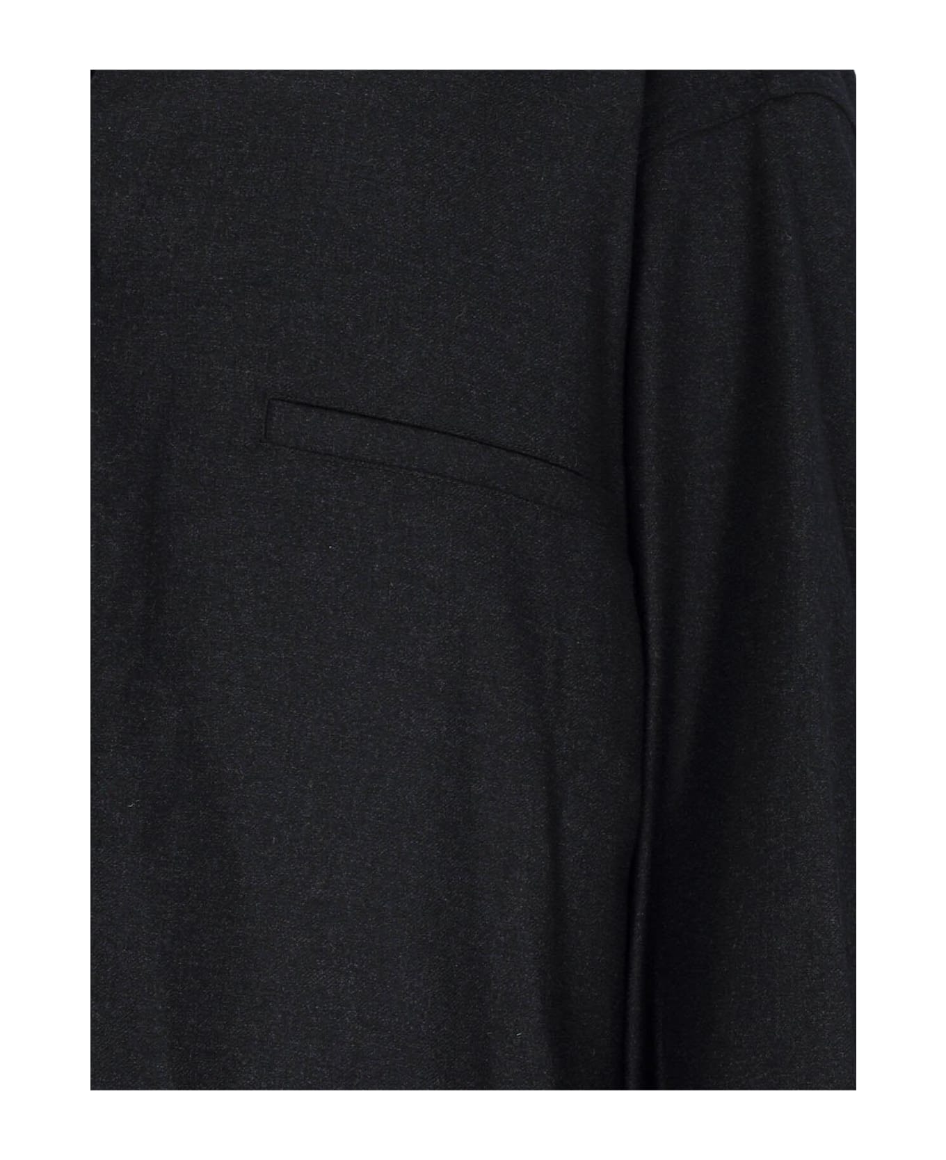 Lemaire Oversize Blouse - Anthracite / Grey