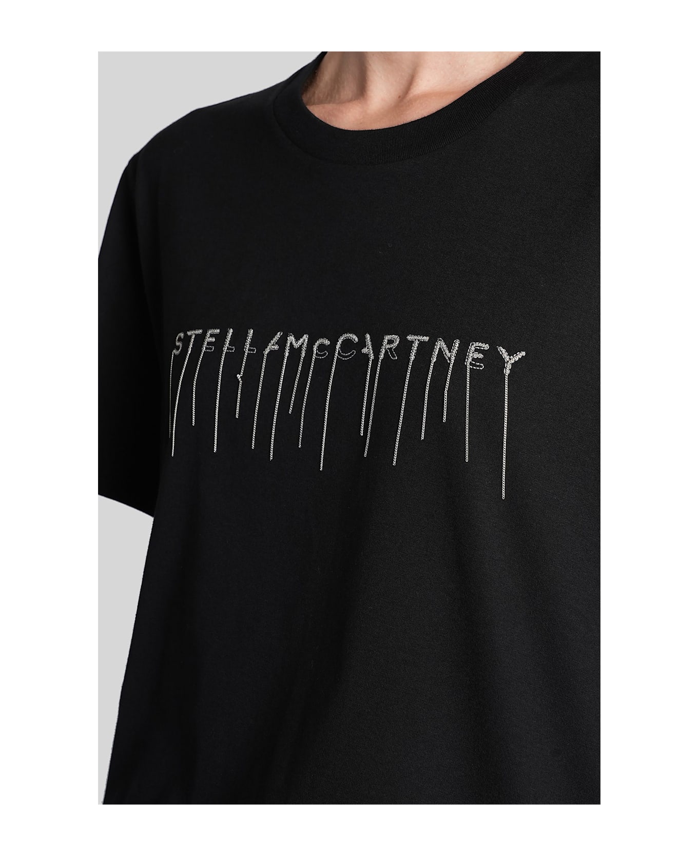 Stella McCartney T-shirt In Black Cotton - black