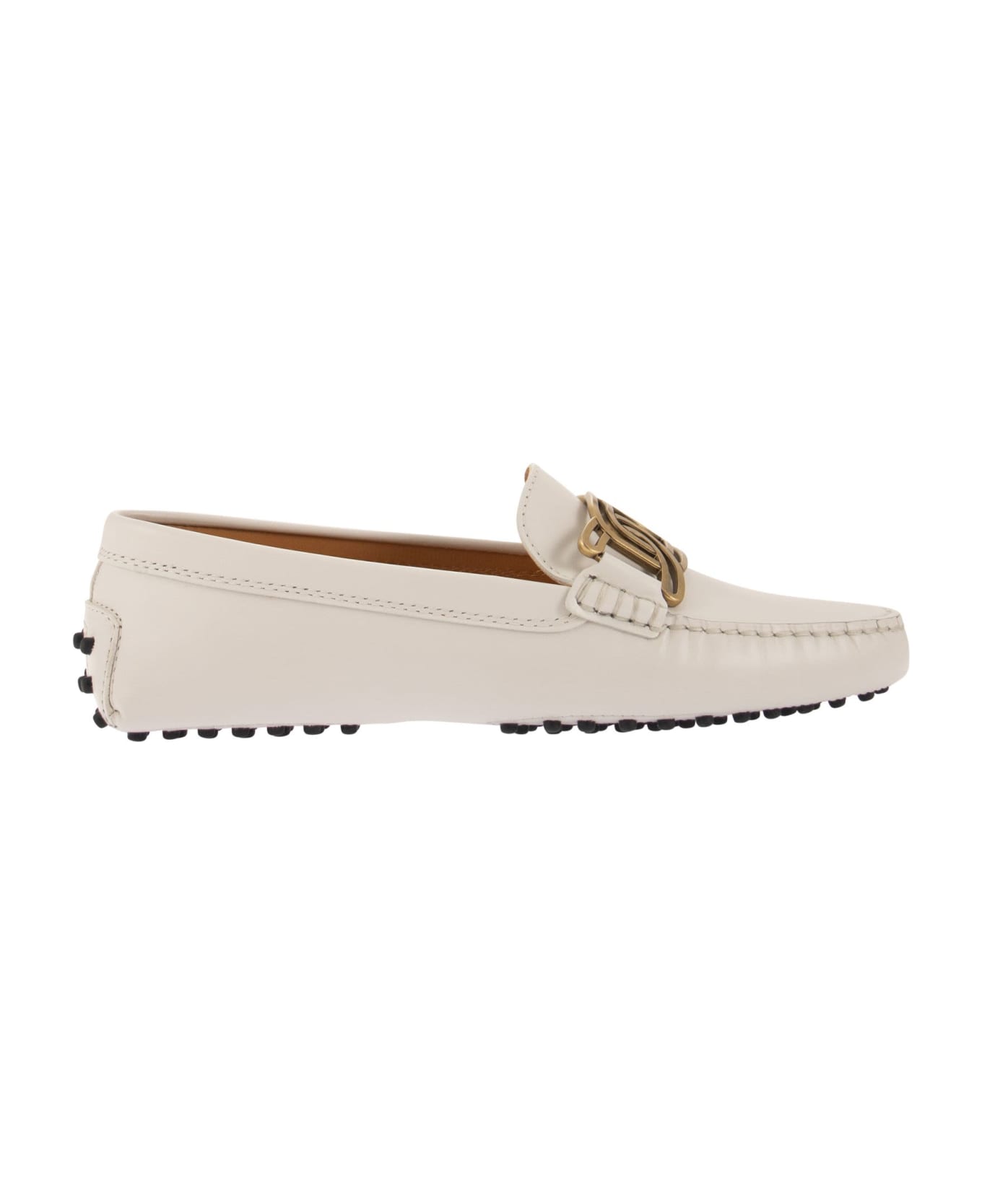 Tod's Kate Gommino Loafers - White フラットシューズ