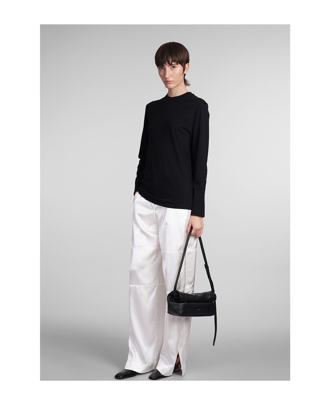 Jil Sander T-shirt In Black Cotton - Black