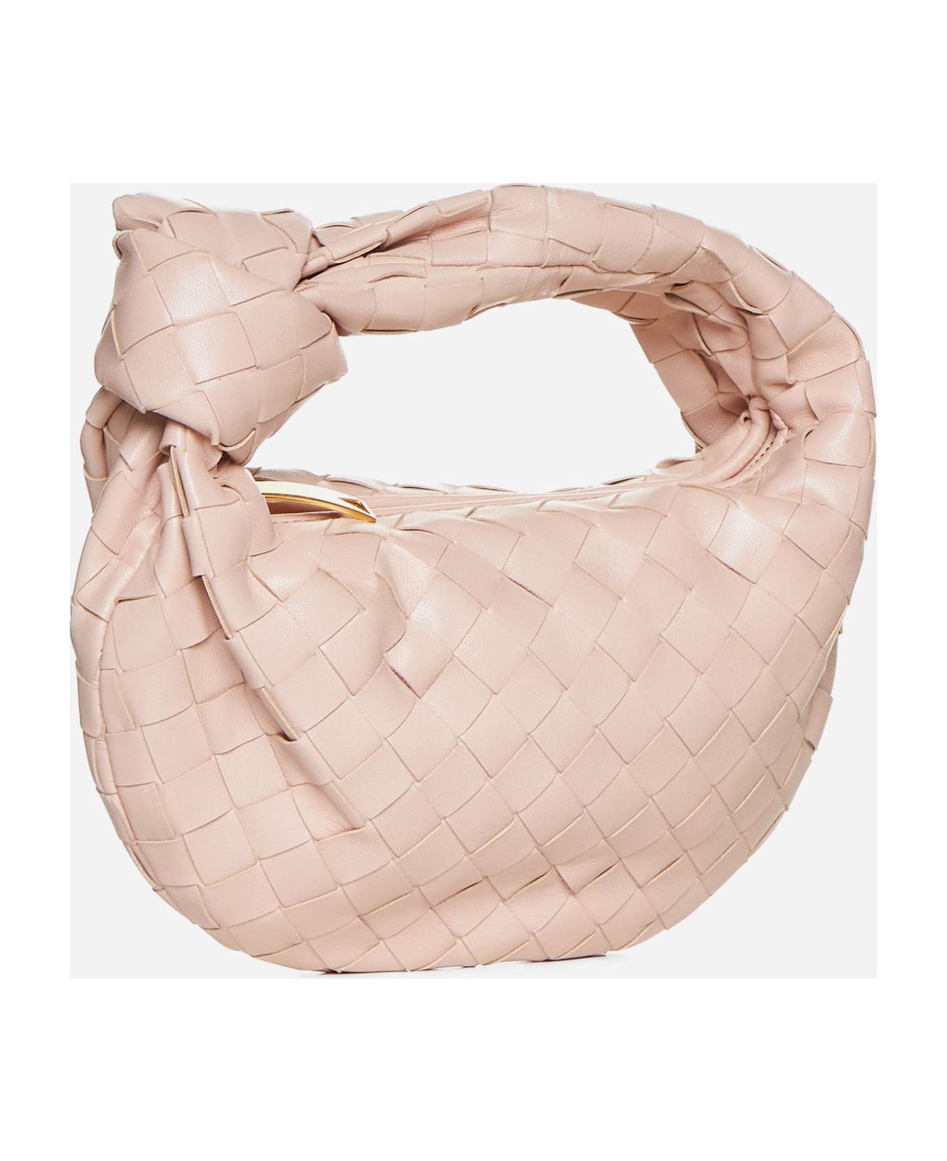 Bottega Veneta Mini Jodie Intrecciato Nappa Leather Bag - Lotus Gold
