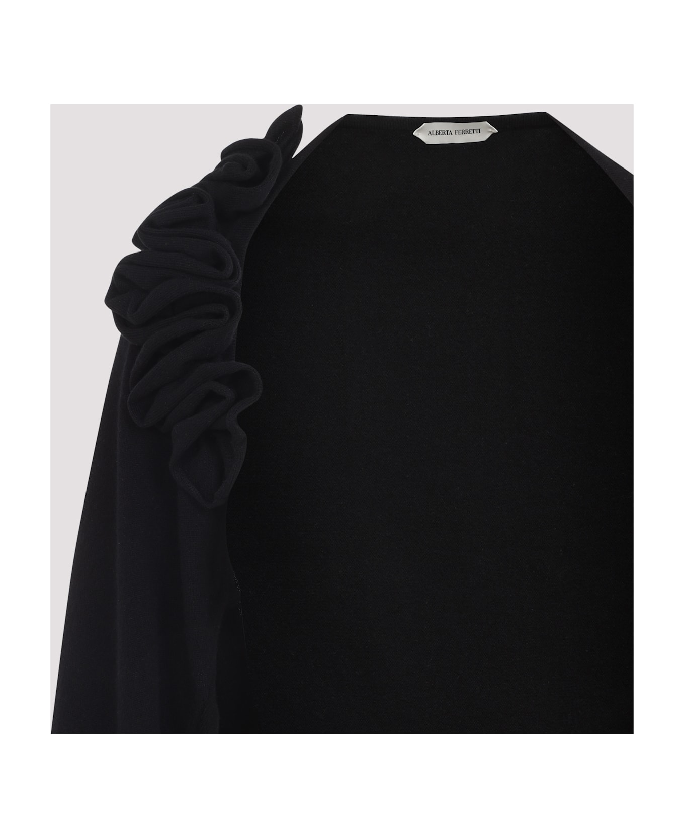 Alberta Ferretti Wool Cardigan - Nero