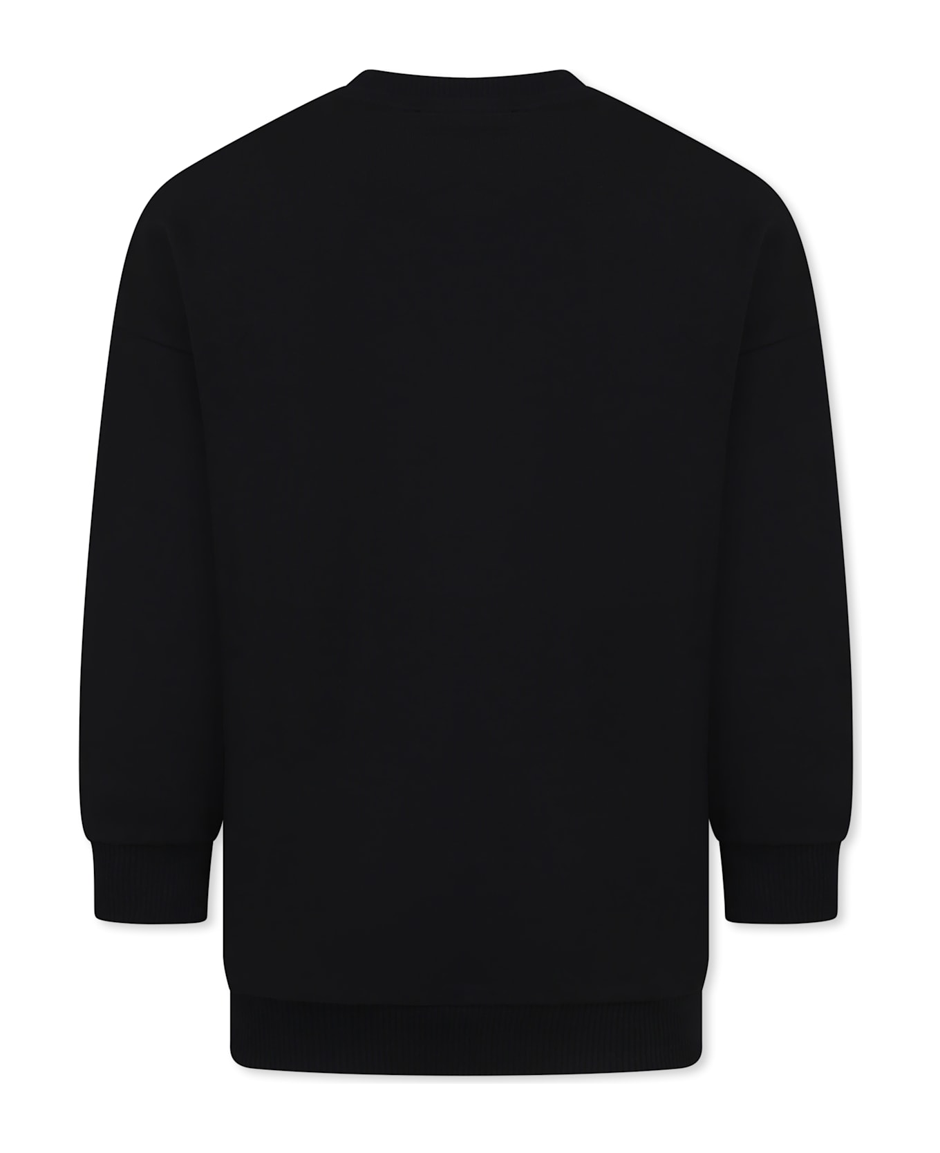 Balmain Black Sweatshirt For Kids With Logo - Black