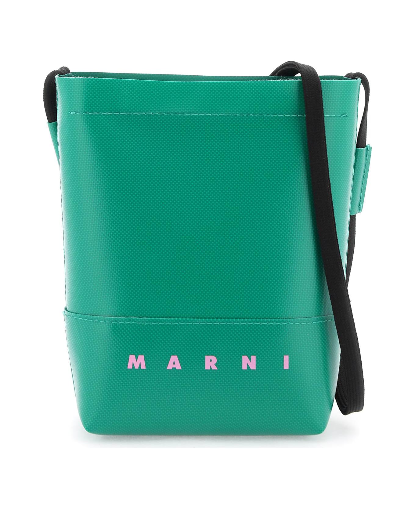 Marni Coated Canvas Crossbody Bag - SEA GREEN (Green) トートバッグ