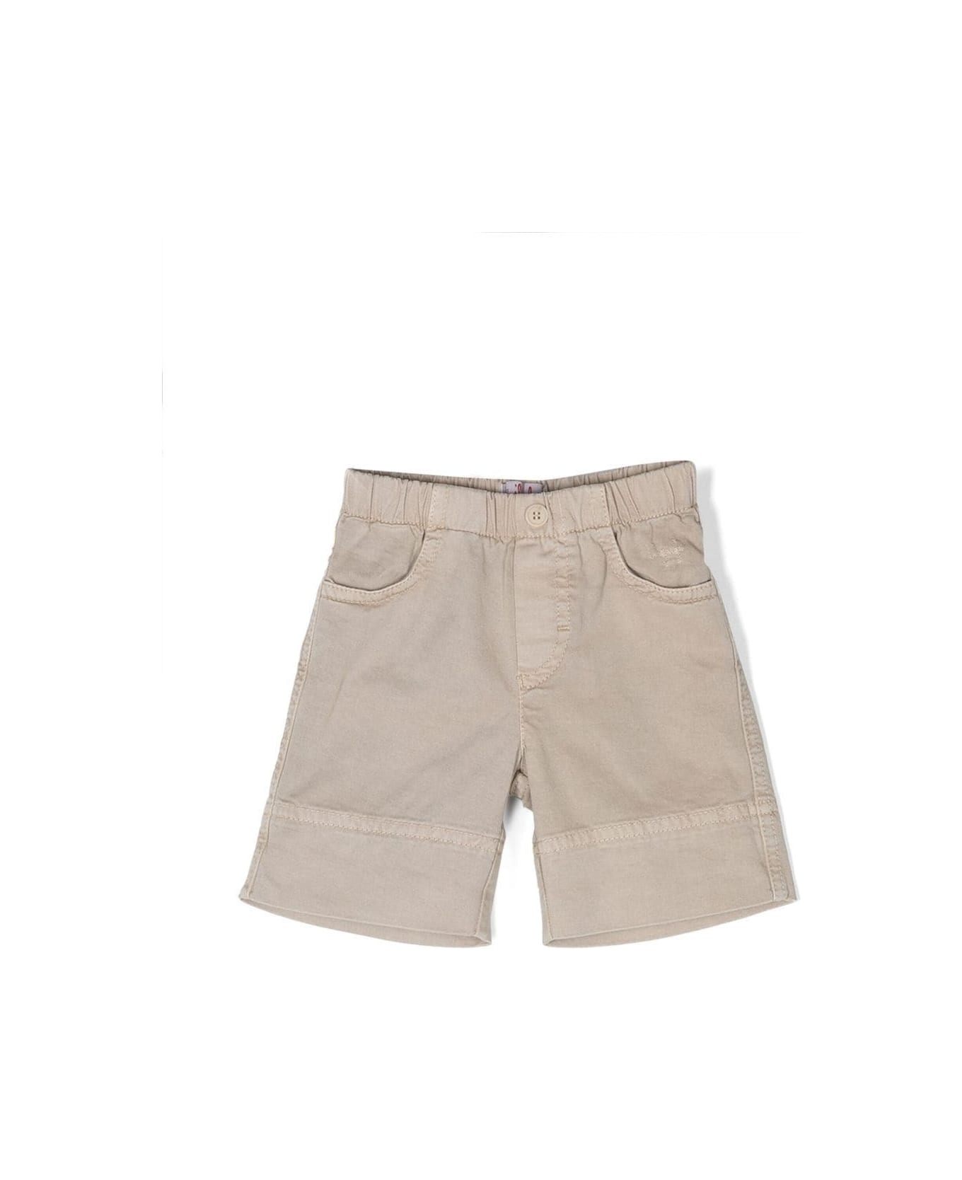Il Gufo Sand Cotton Shorts - Sabbia