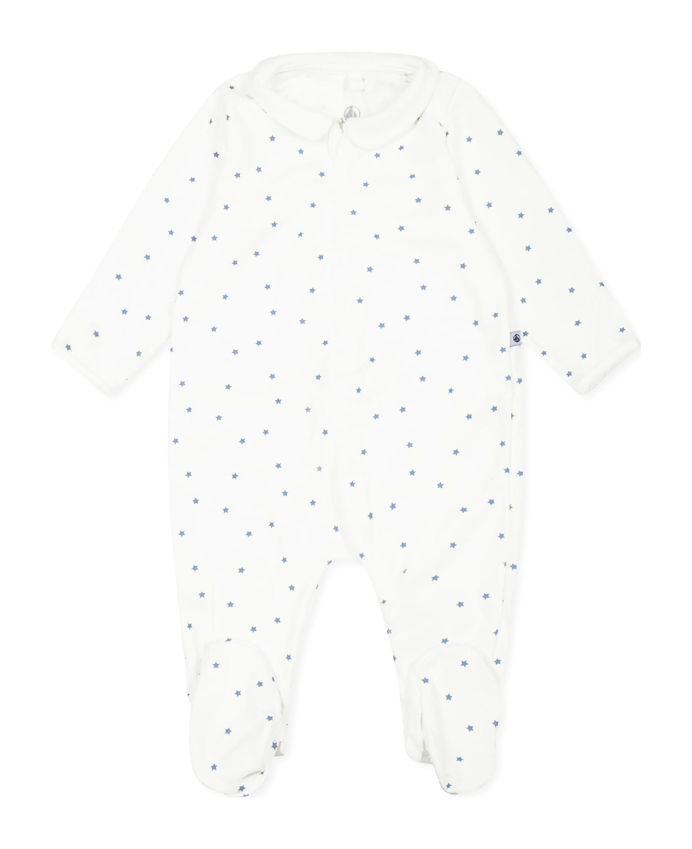 Petit Bateau Ivory Babygrow For Babykids With Stars - Ivory