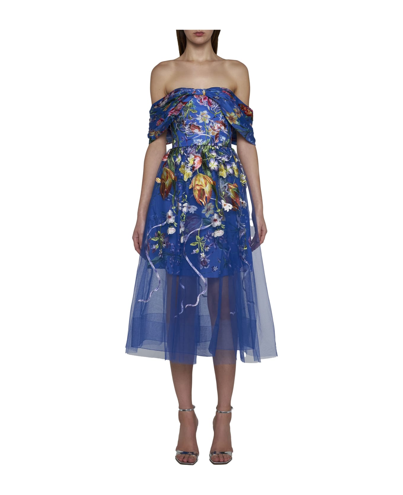 Marchesa Notte Dress - Blue ワンピース＆ドレス