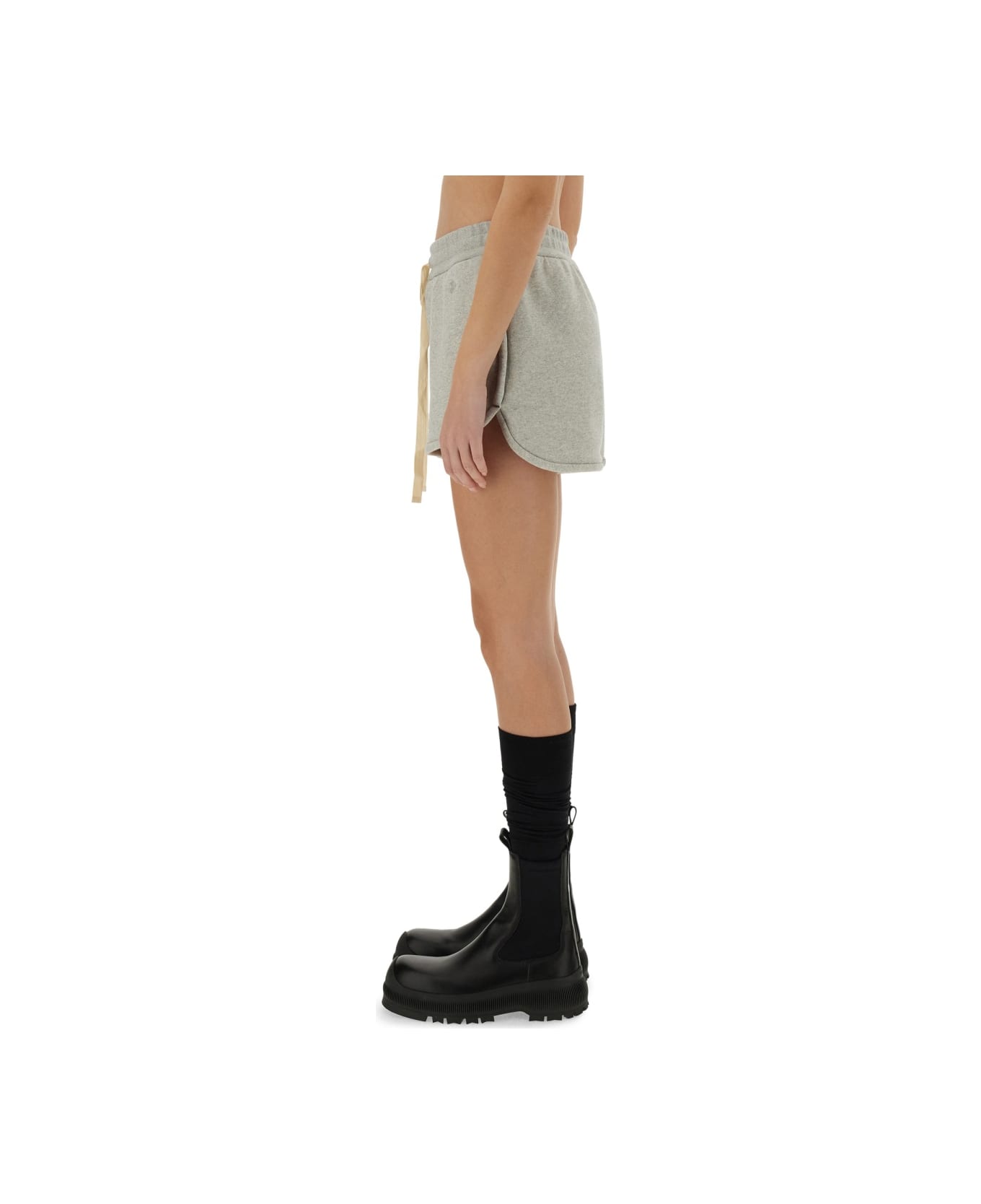 Jil Sander Cotton Terry Shorts - GREY