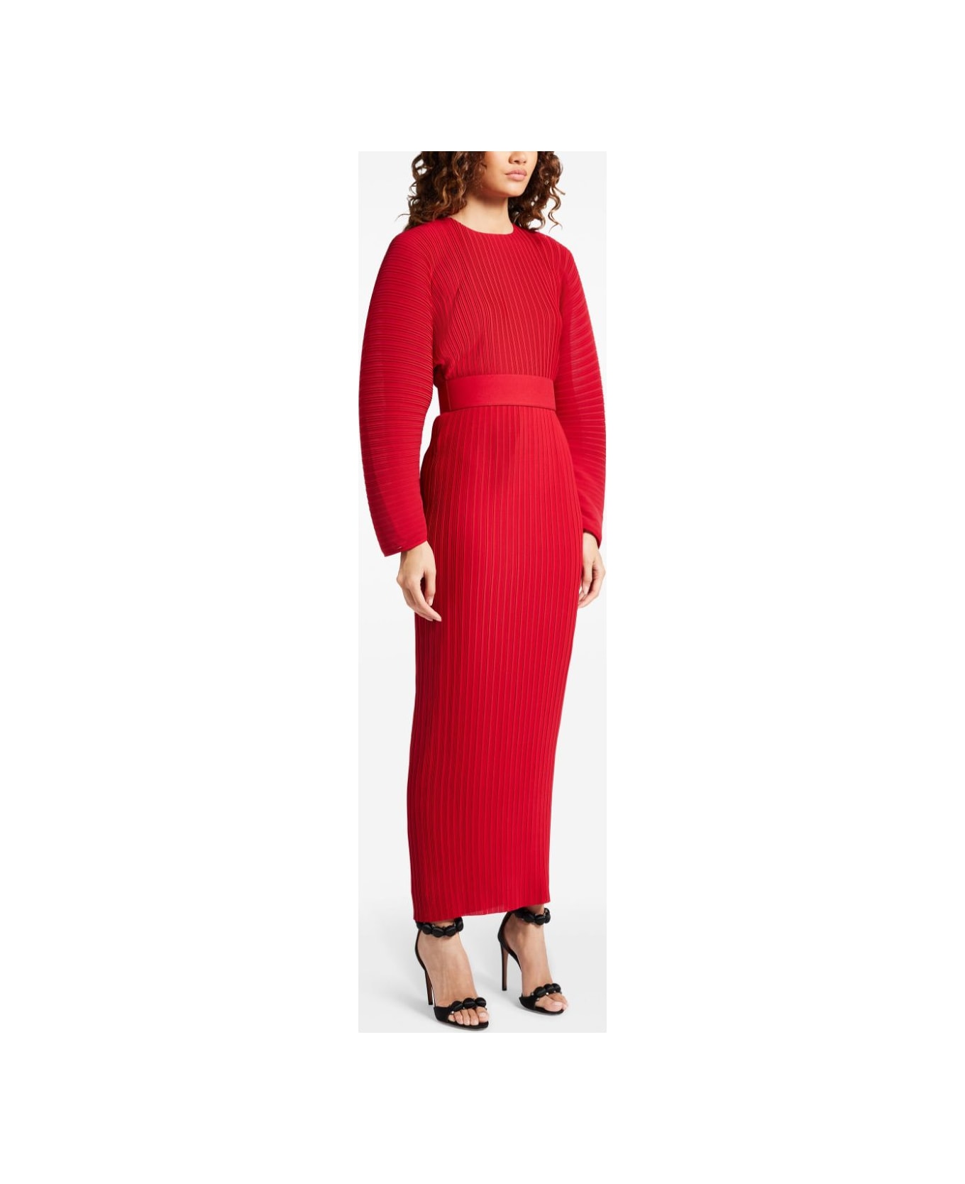 Solace London Mirabelle Maxi Dress - Red