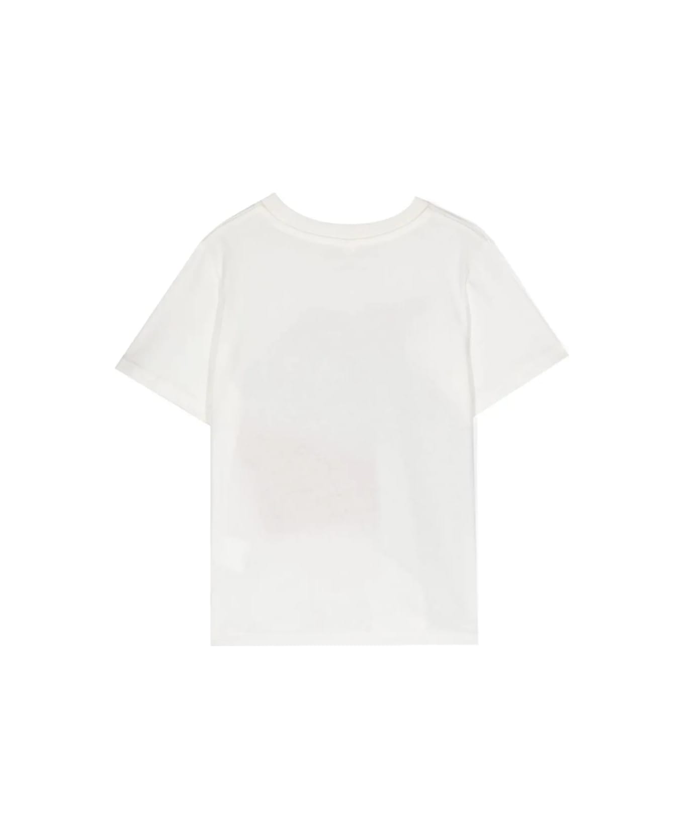Stella McCartney Kids Shark Motif T-shirt In Ivory - White
