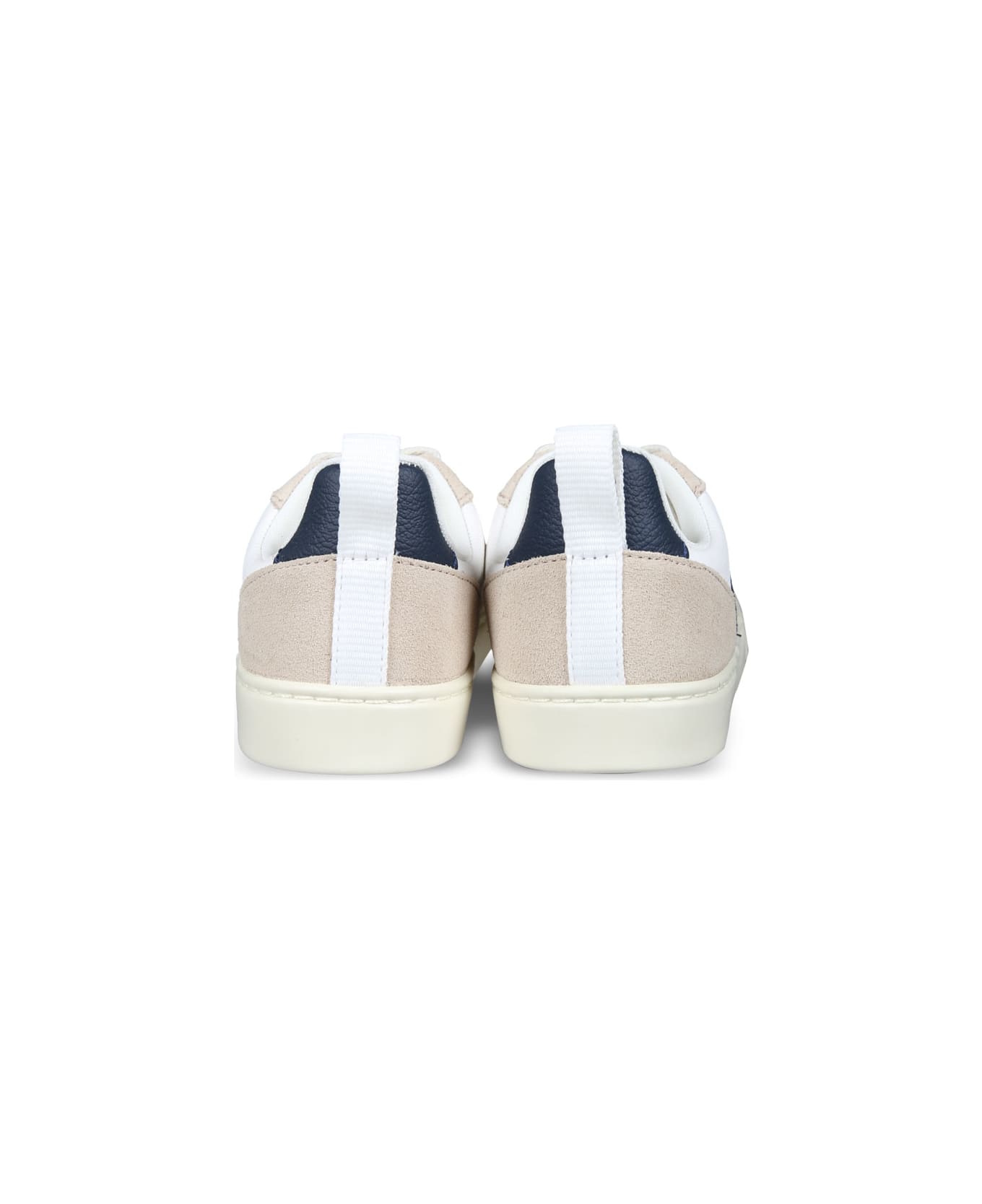 Veja Ivory Sneakers For Kids With Logo - Ivory