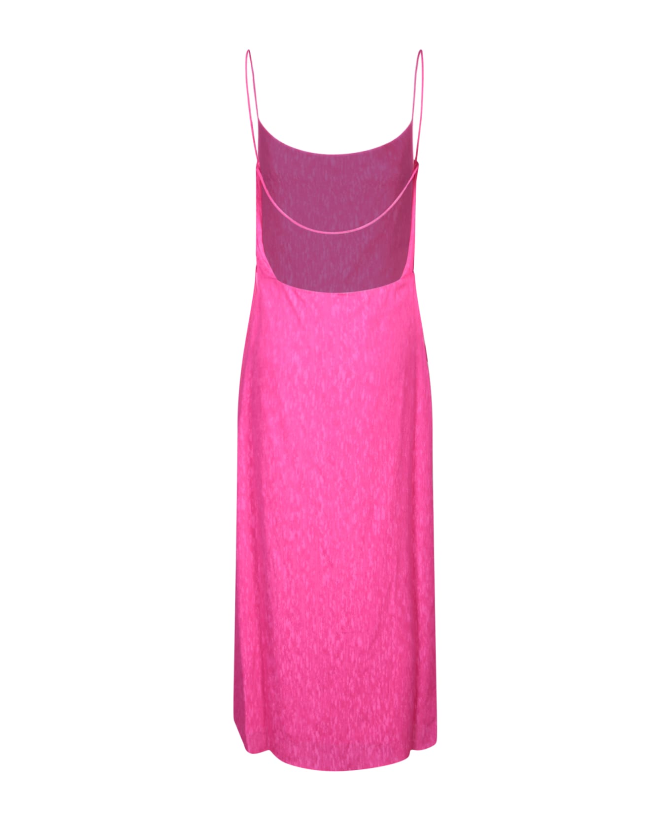 IRO Fuchsia Viscose Long Slip Dress - Pink