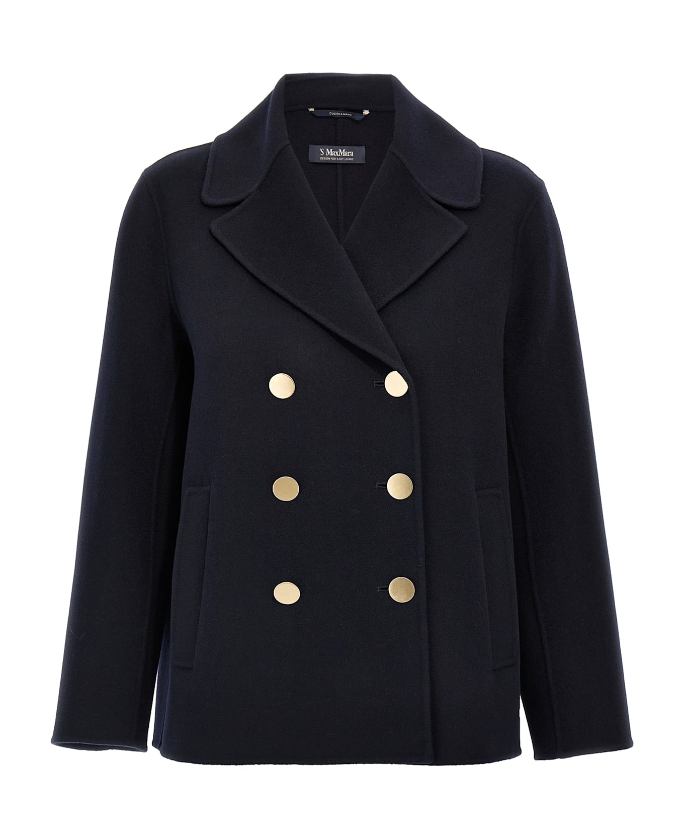 'S Max Mara 'margot' Coat - Blue