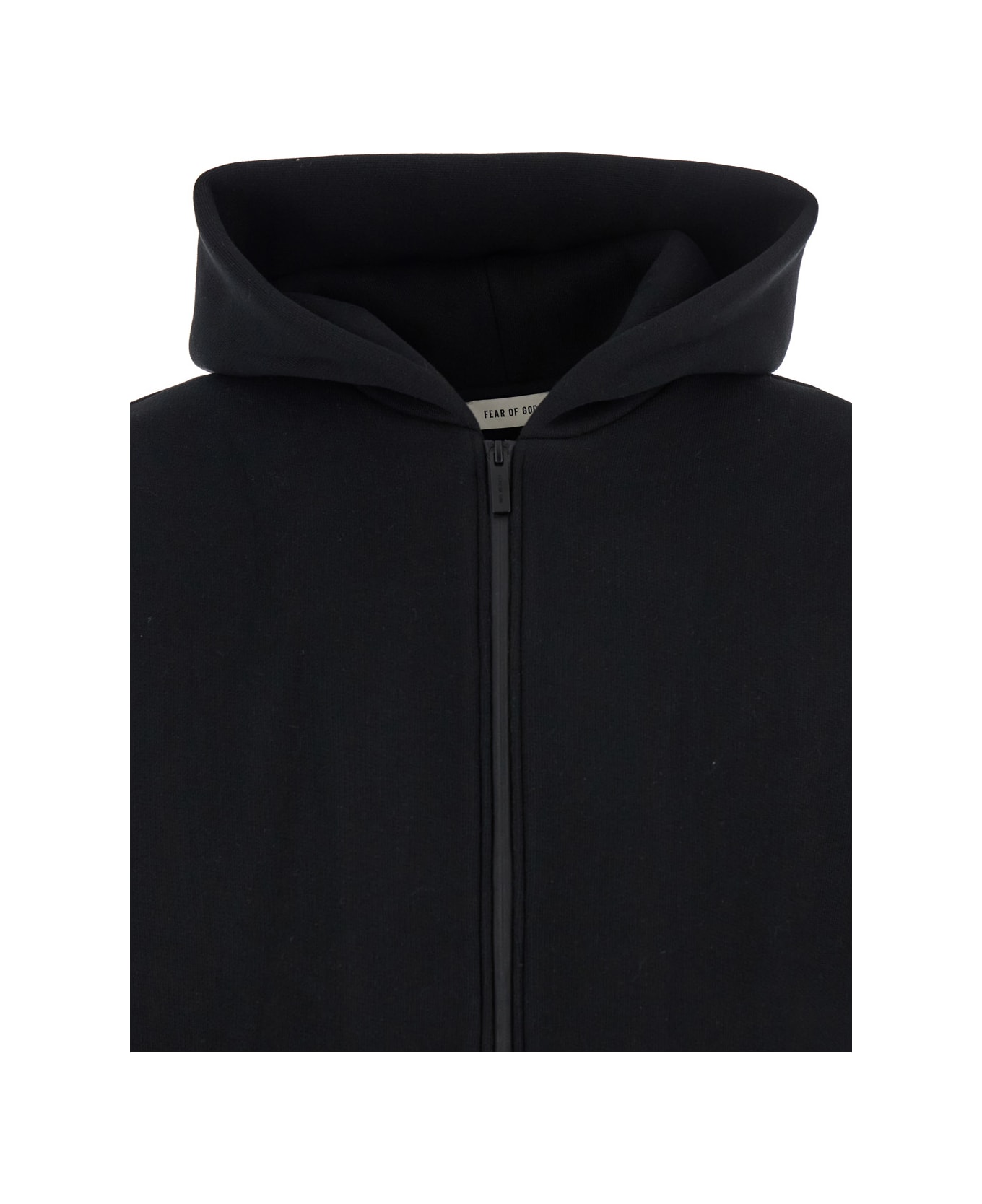 Fear of God Black Sweatshirt With Hood And Dropped Shoulders In Cotton Blend Man - Black