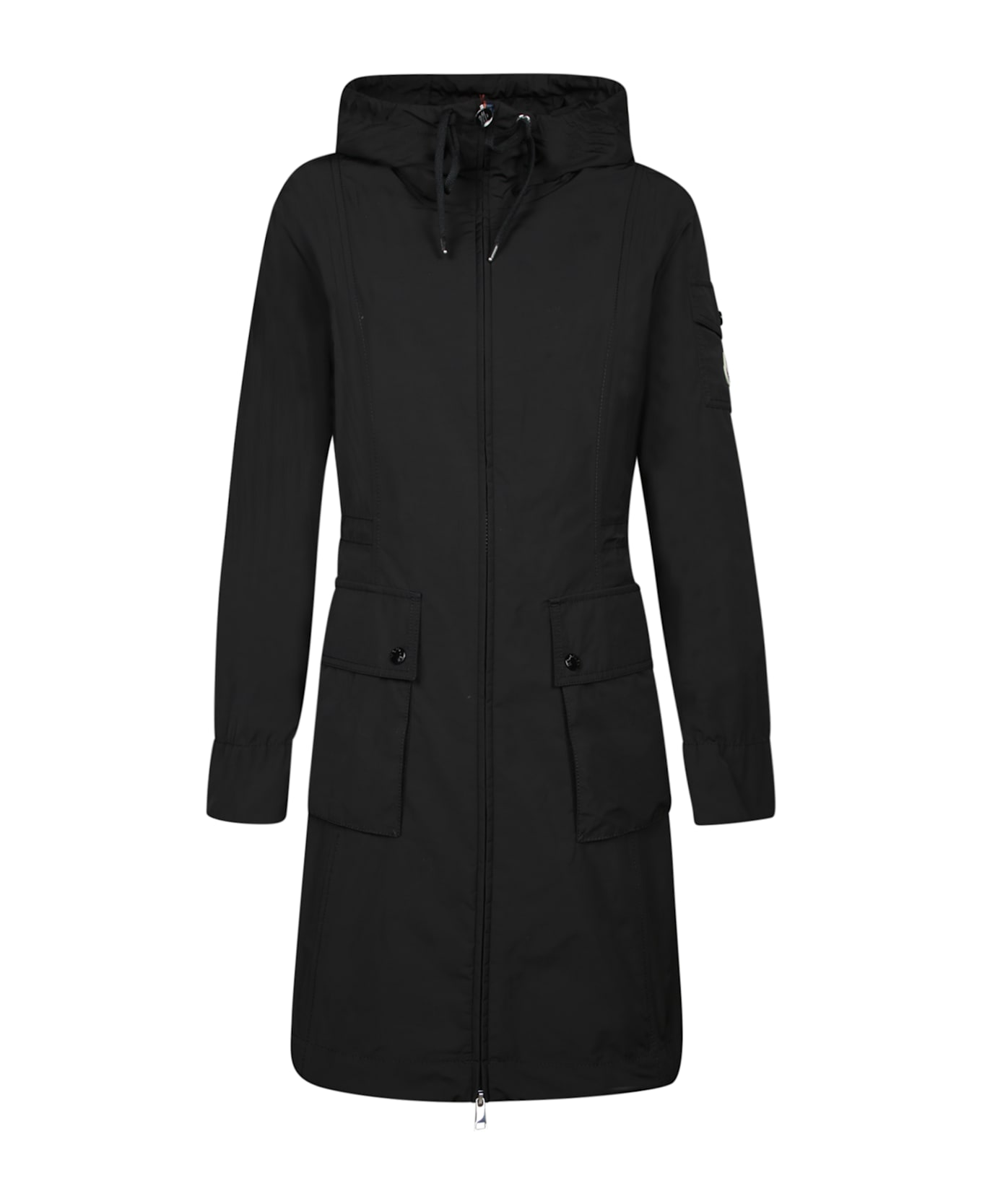Moncler Laerte Long Parka Trench - Black