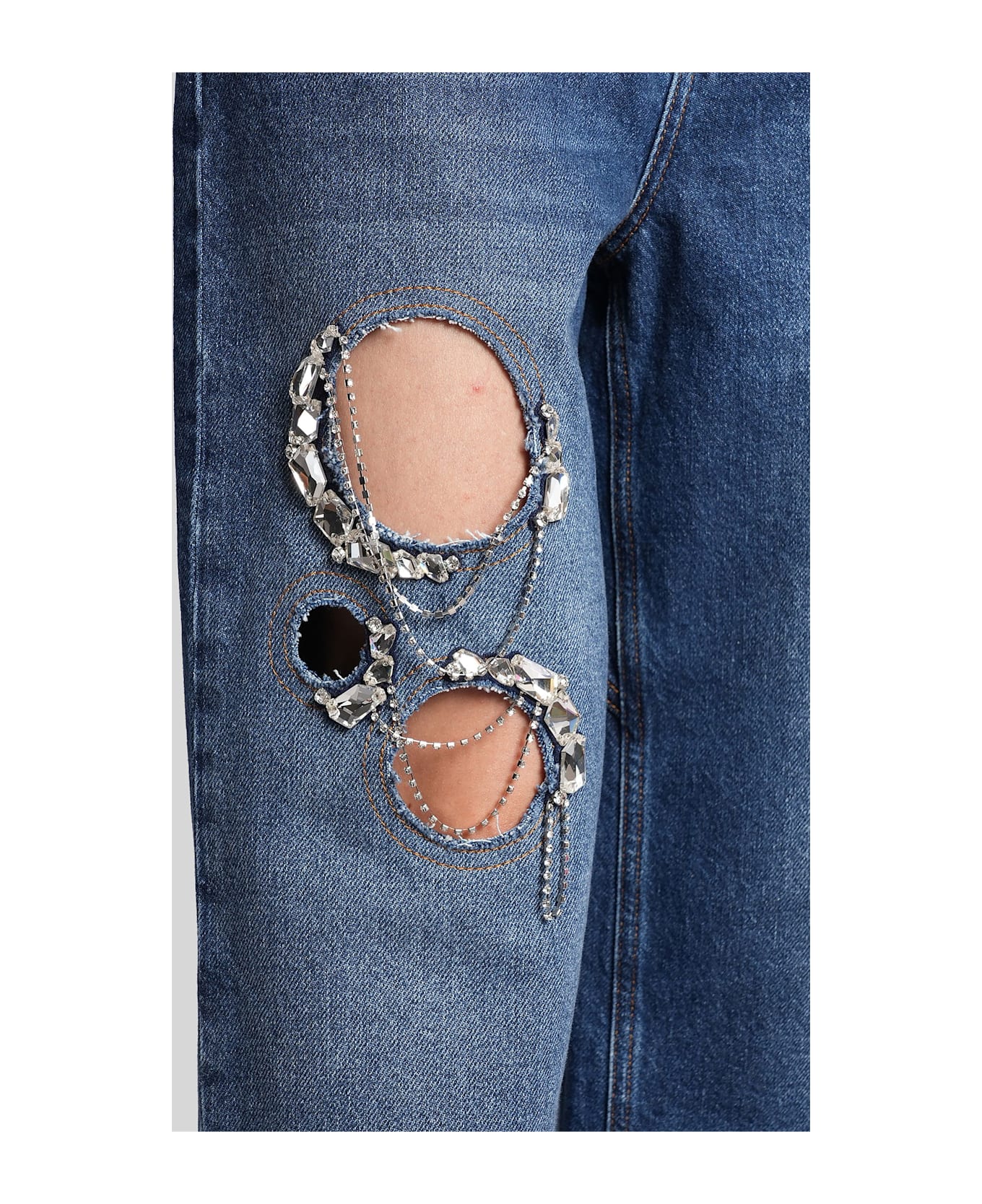 AREA Jeans In Blue Cotton - blue