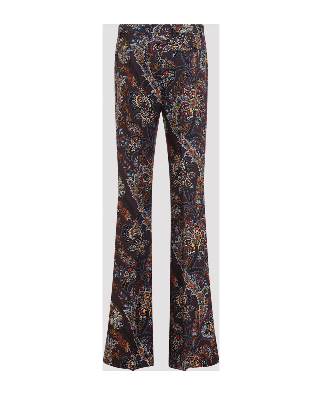 Etro Cady Printed Pants - Blu Nero