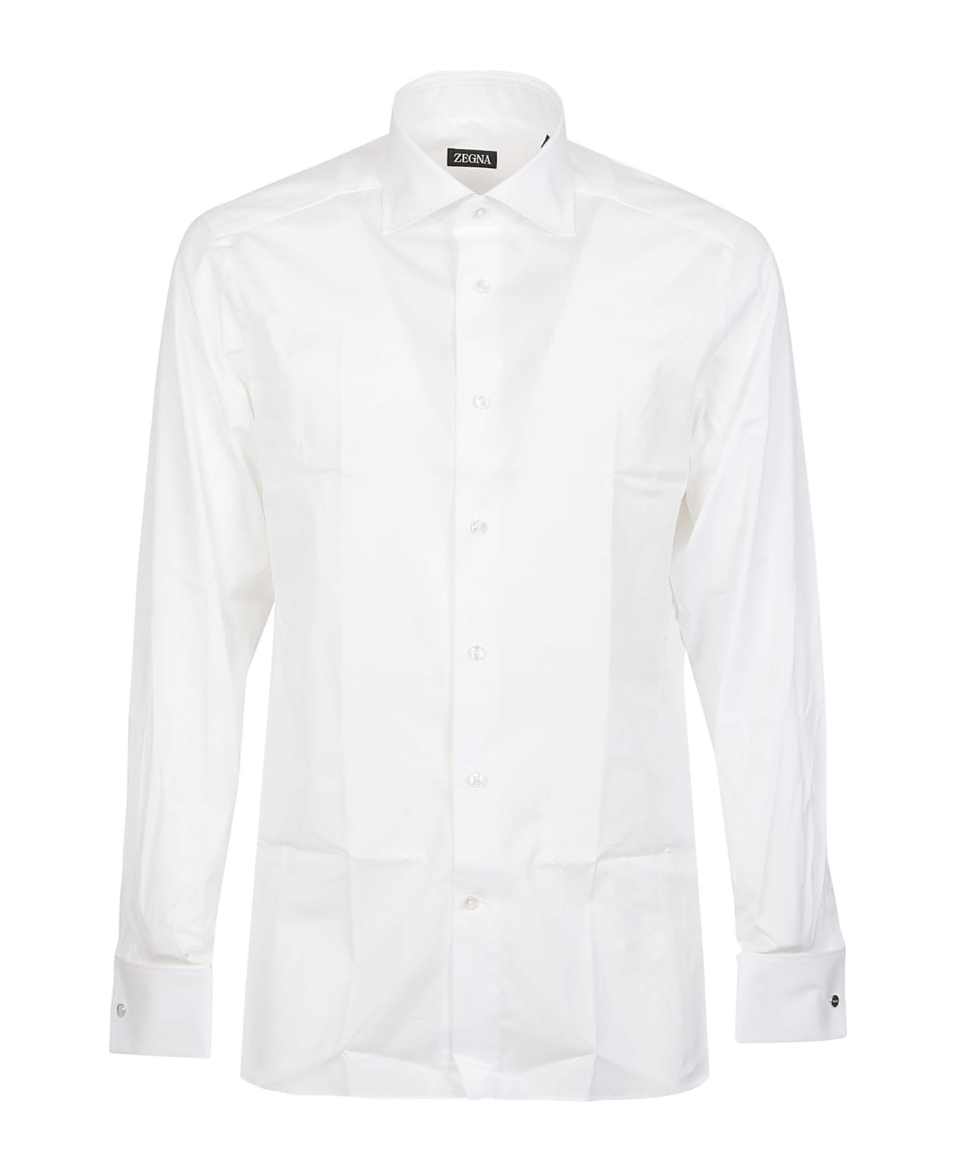 Zegna Lux Tailoring Long Sleeve Shirt - Bianco