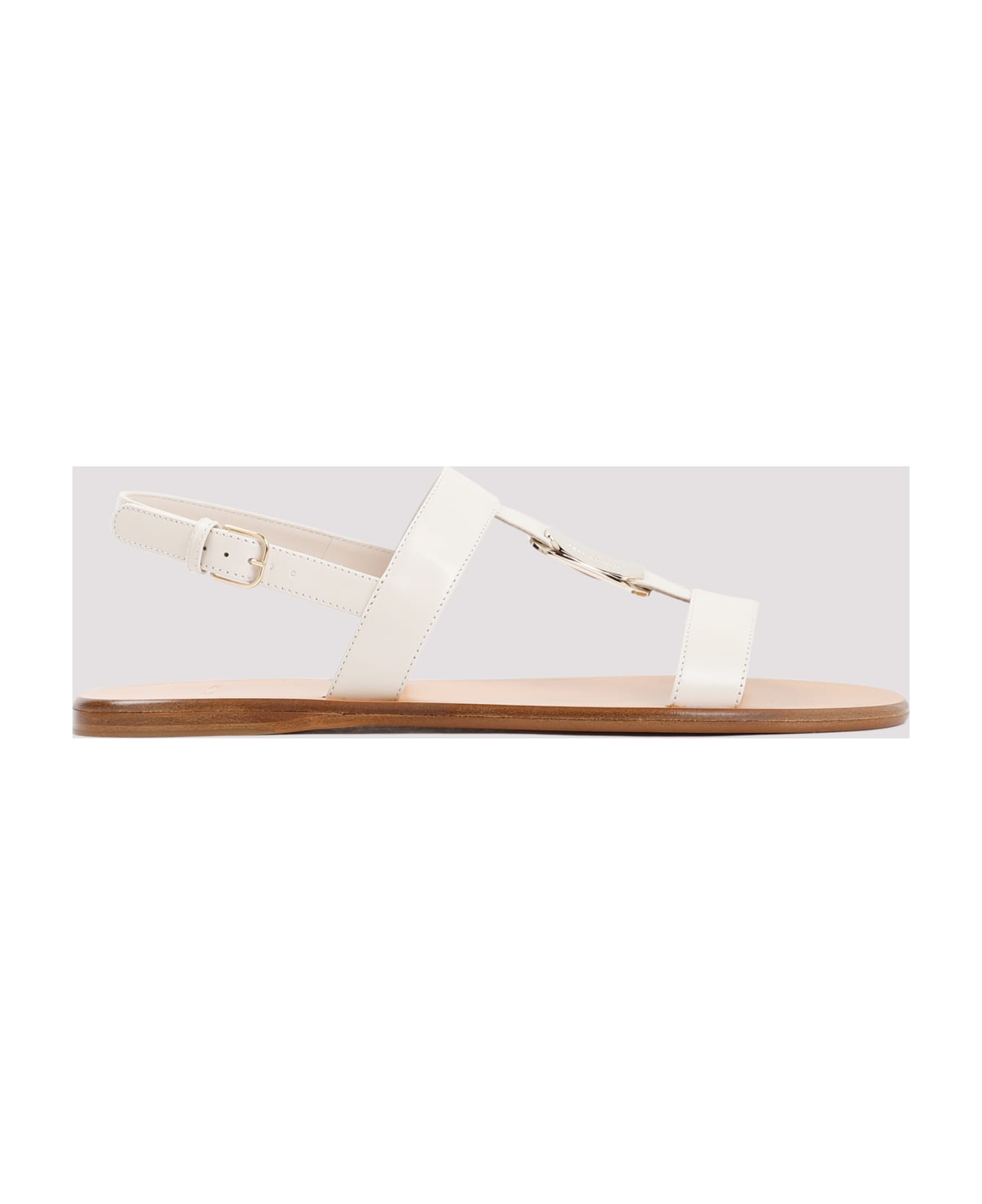 Ferragamo Vida Sandals - Mascarpone