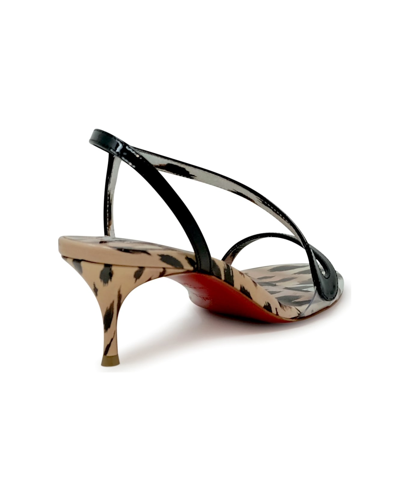 Christian Louboutin Rose Patent Rosalie 55 Sandals - PINK