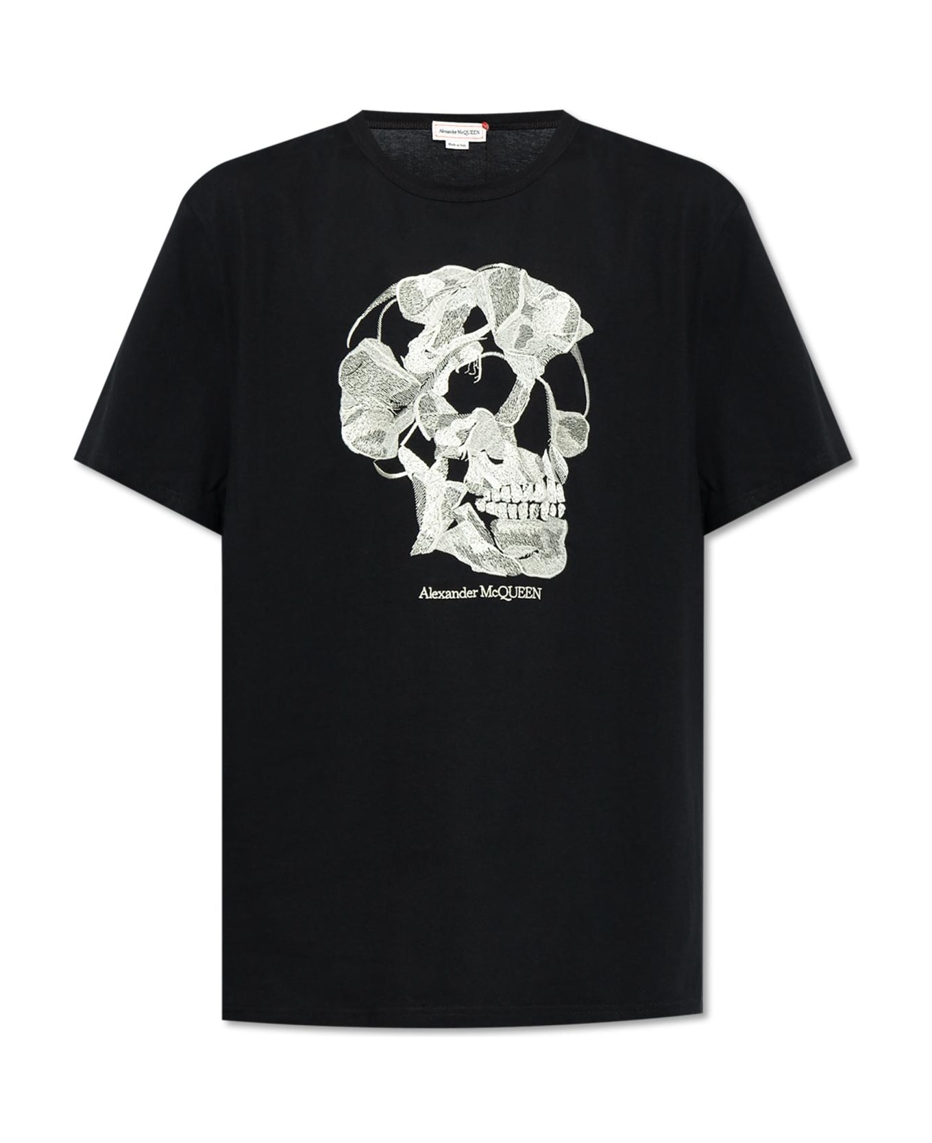 Alexander McQueen T-shirt With Logo - BLACK