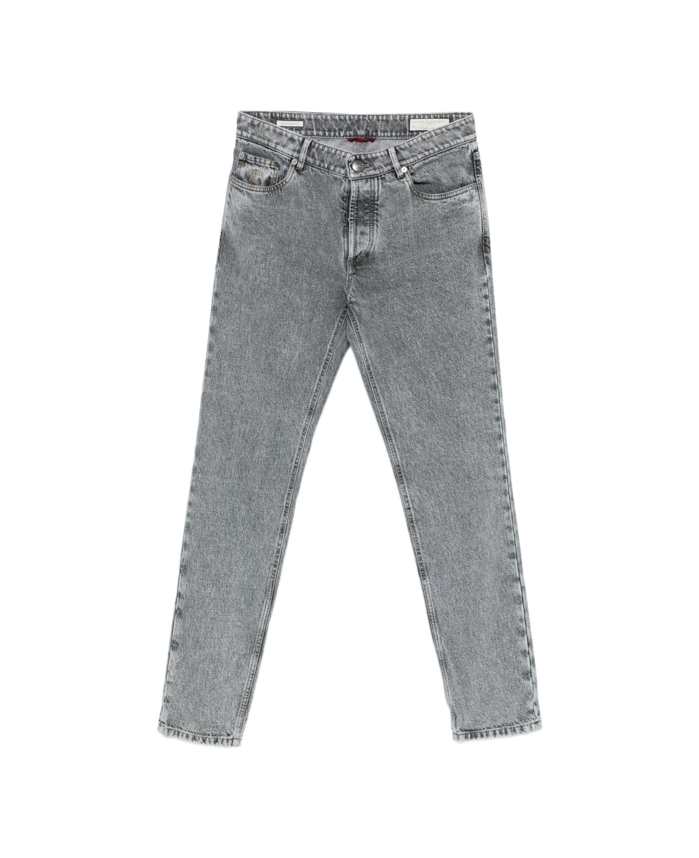 Brunello Cucinelli Denim Cotton Jeans - Grey