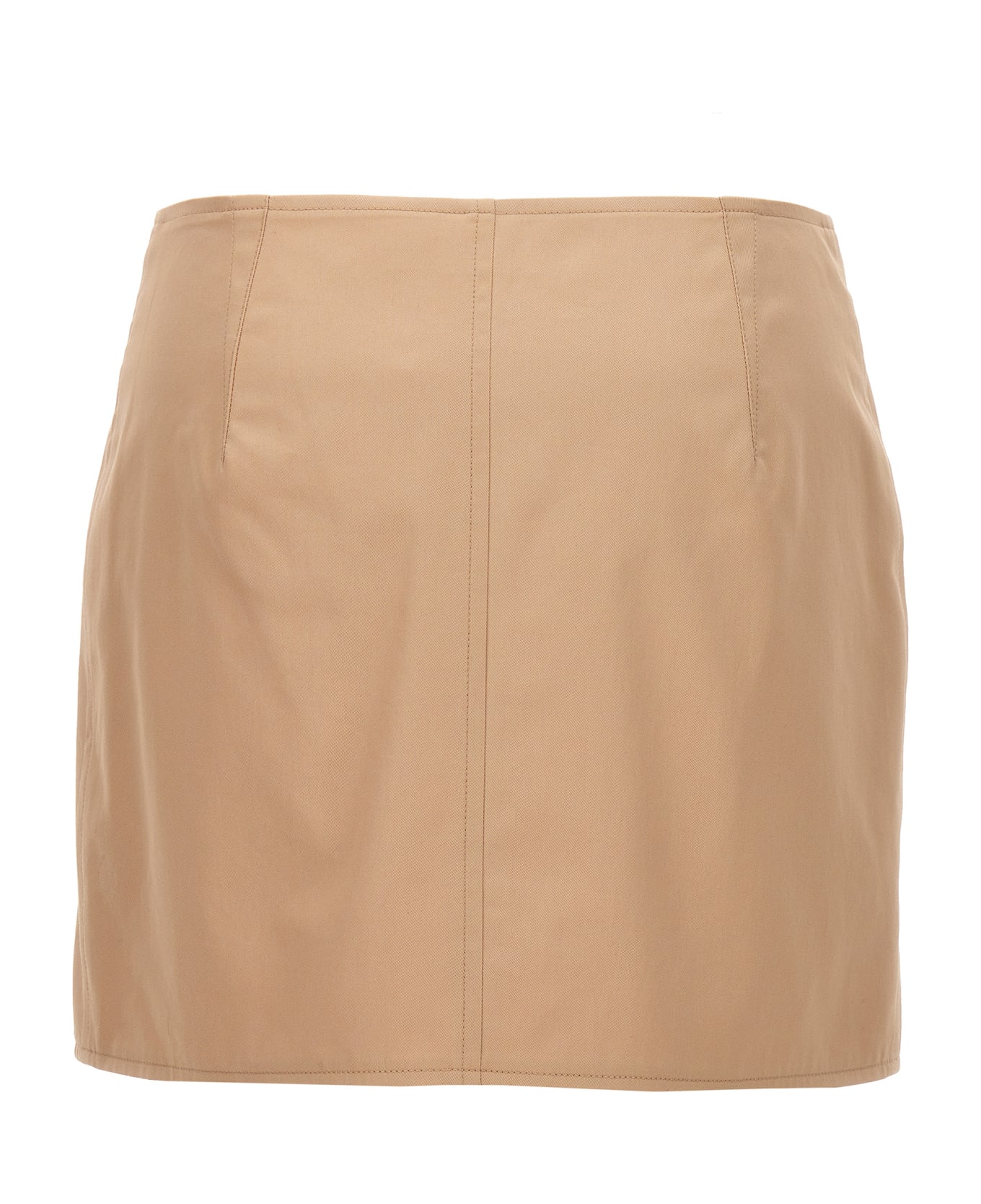 Burberry Button Cotton Skirt - Beige