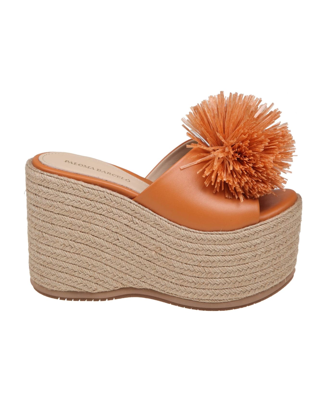 Paloma Barceló Lala Mules In Ocher Color Leather