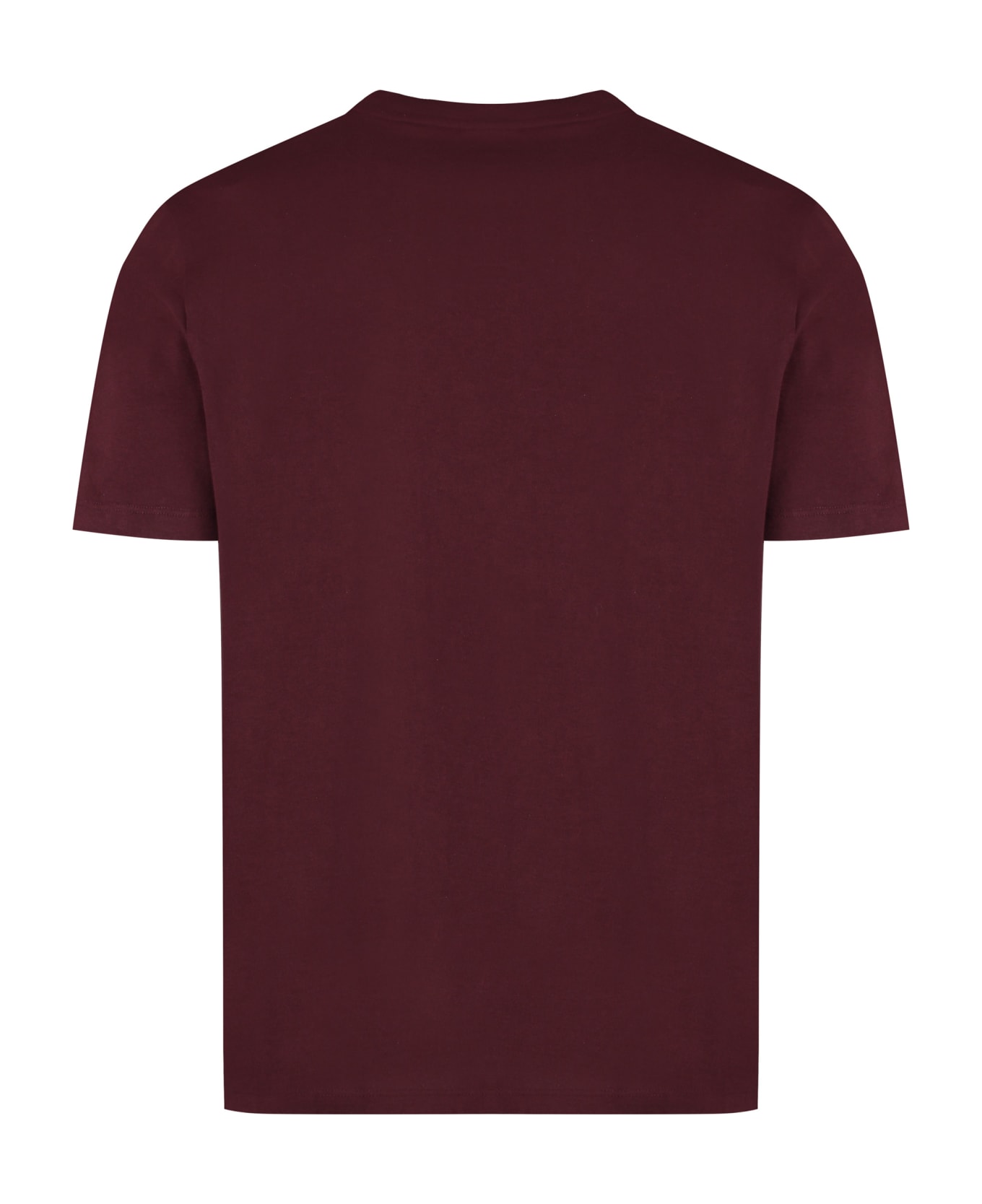 Hugo Boss Cotton Crew-neck T-shirt - Red-purple or grape