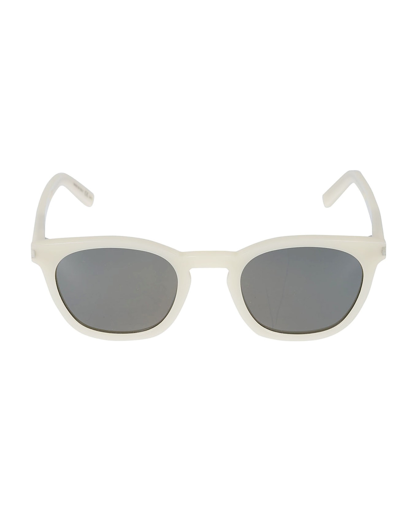 Saint Laurent Eyewear Metal Rhude Sunglasses - Ivory/Grey