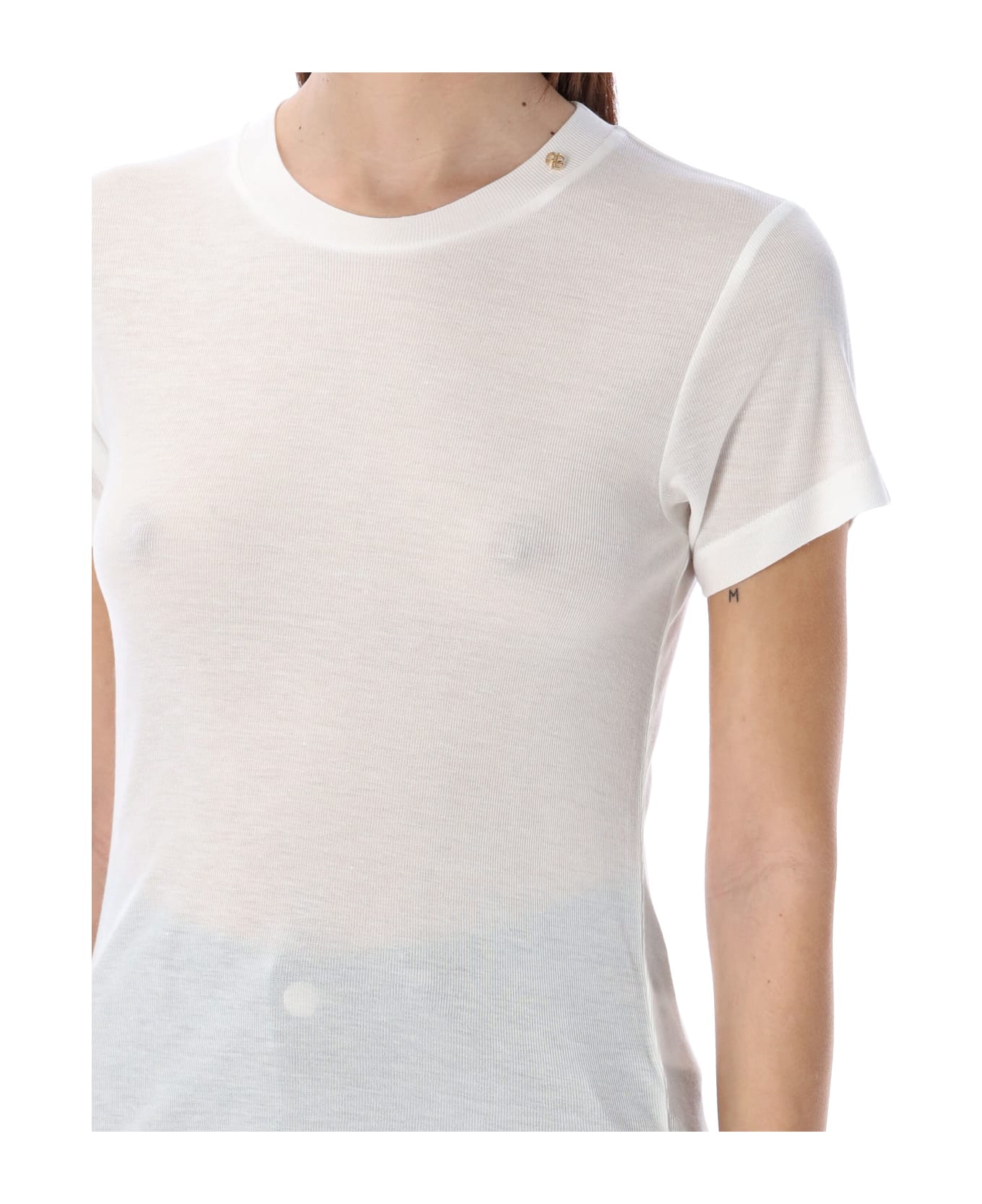 Anine Bing Amani T-shirt - WHITE Tシャツ