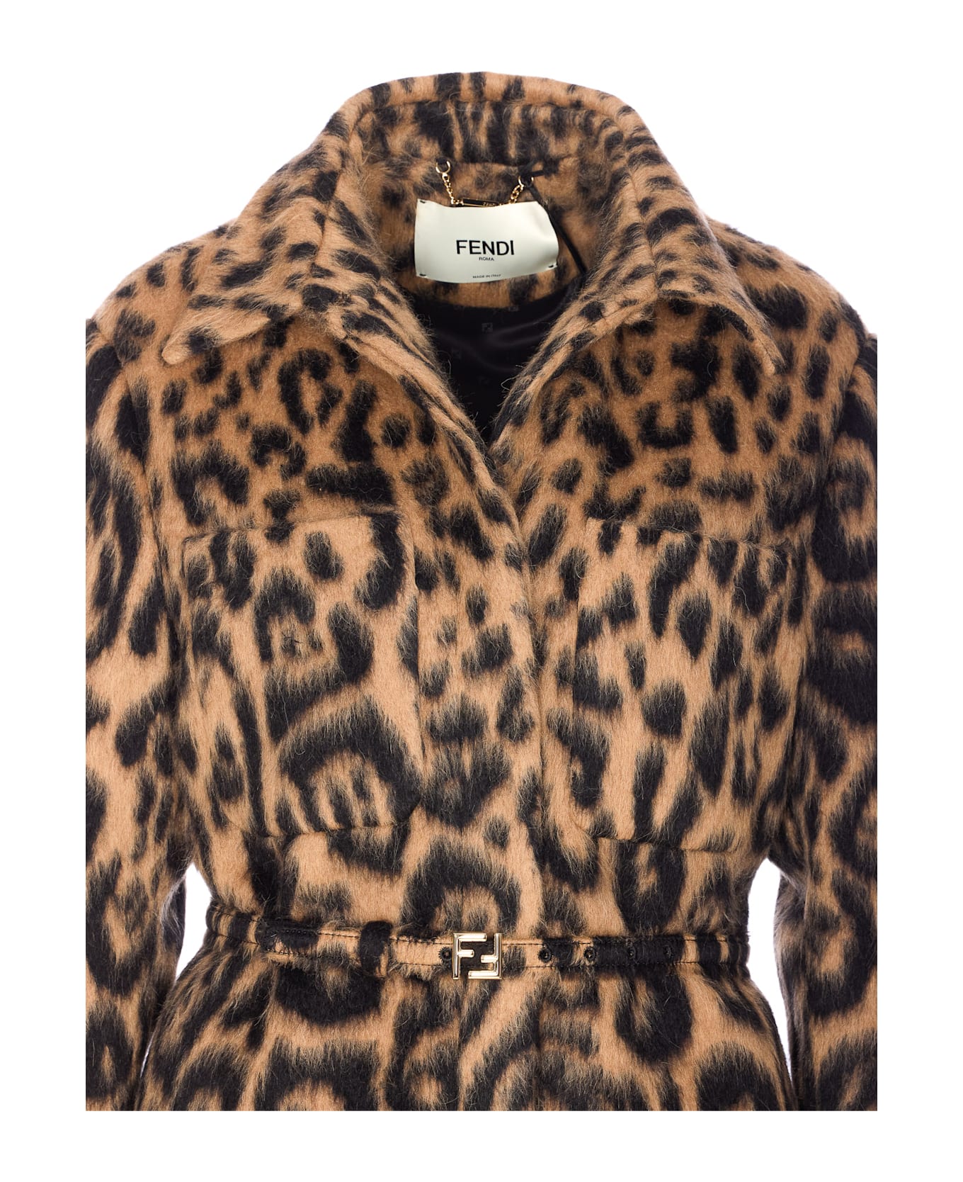 Fendi Leo Allover Stamp Go To Jacket - Brown