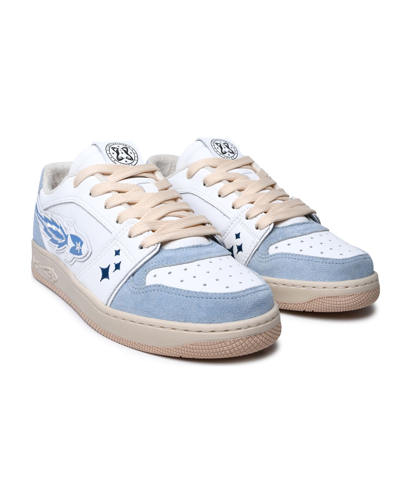 Enterprise Japan Two-tone Leather Sneakers - White スニーカー