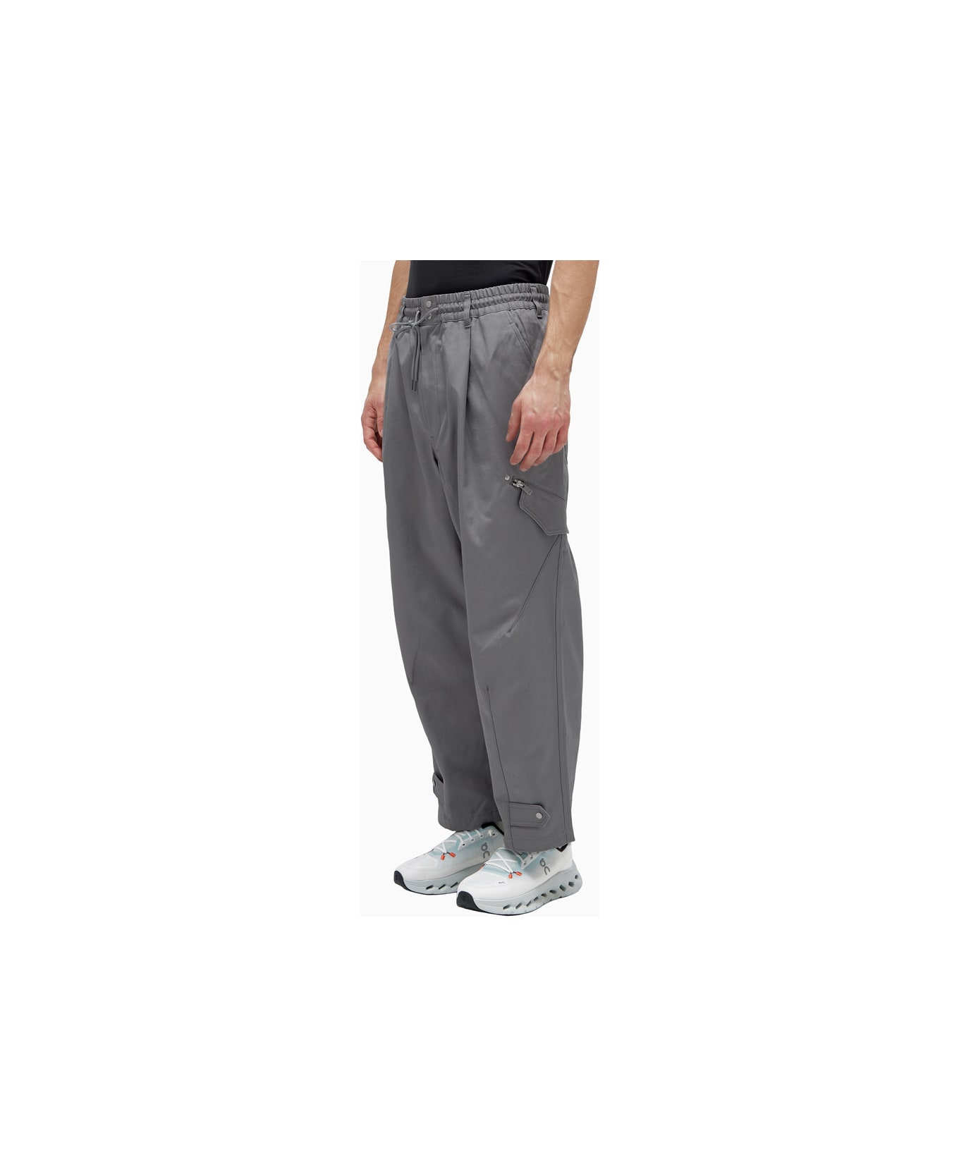 Y-3 Adidas Y-3 Wrkwr Pants - Grey ボトムス