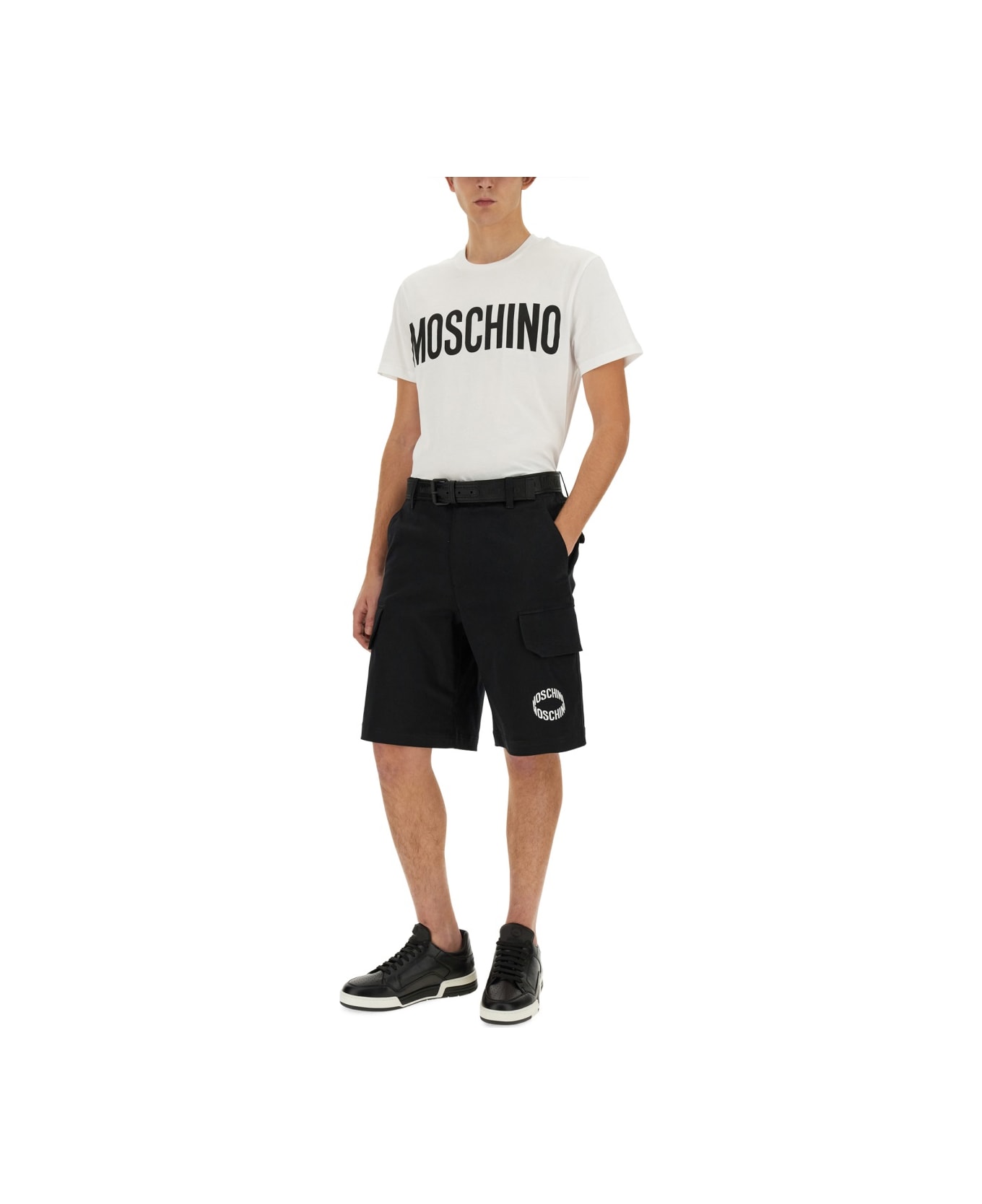 Moschino T-shirt Con Logo - WHITE シャツ