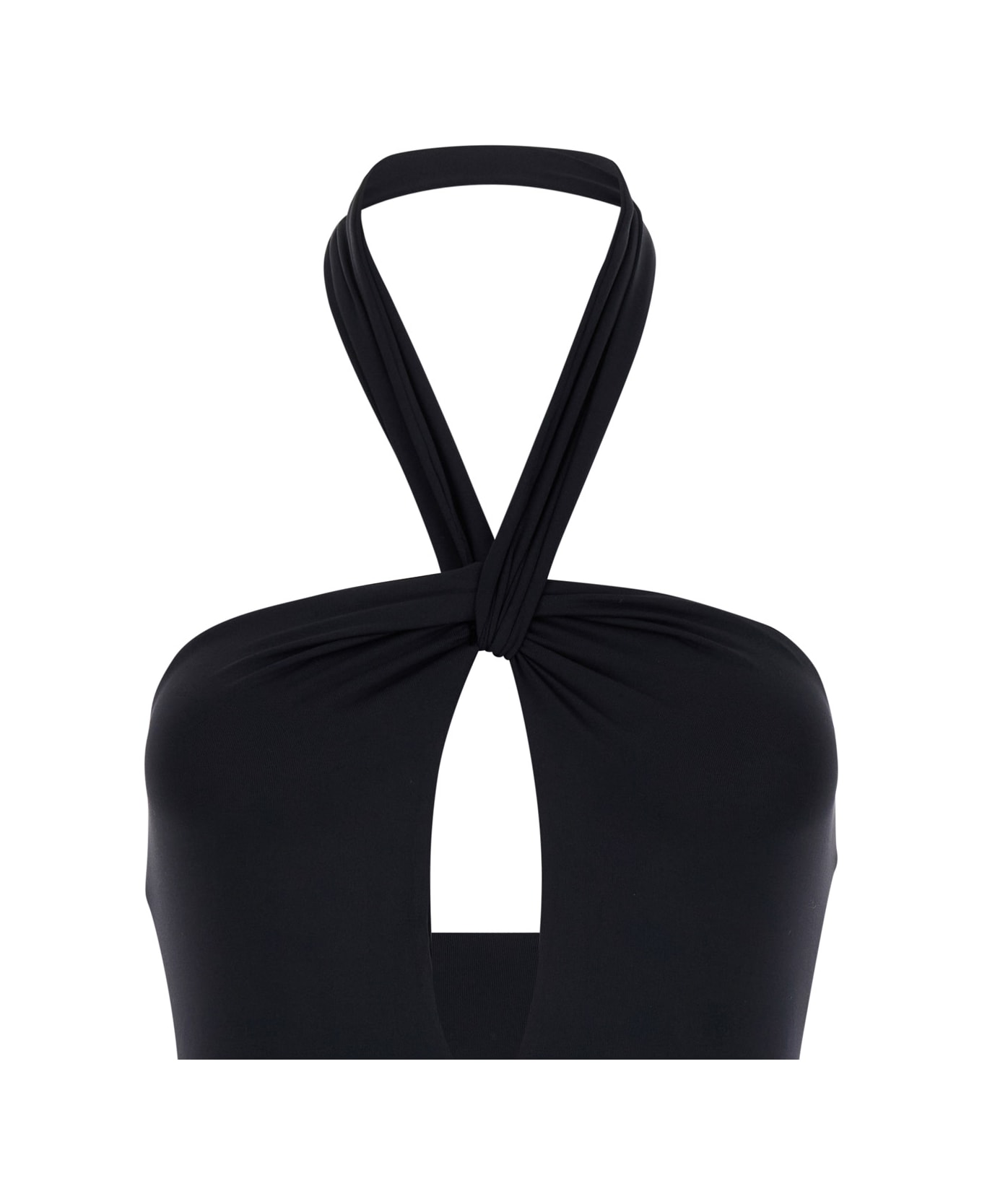 Federica Tosi Black One-piece Swimsuit In Polyamide Woman - Black