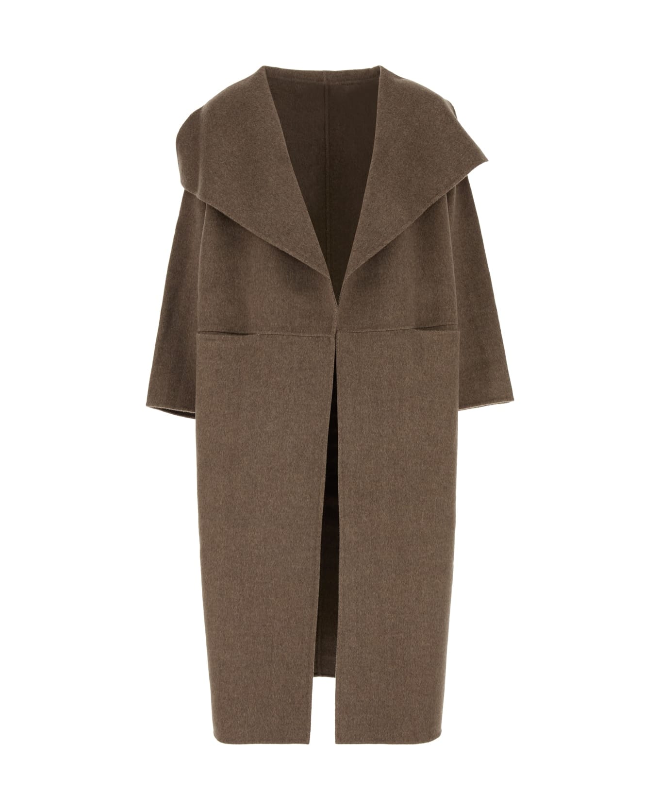 Totême Signature Wool Cashmere Coat - Grey
