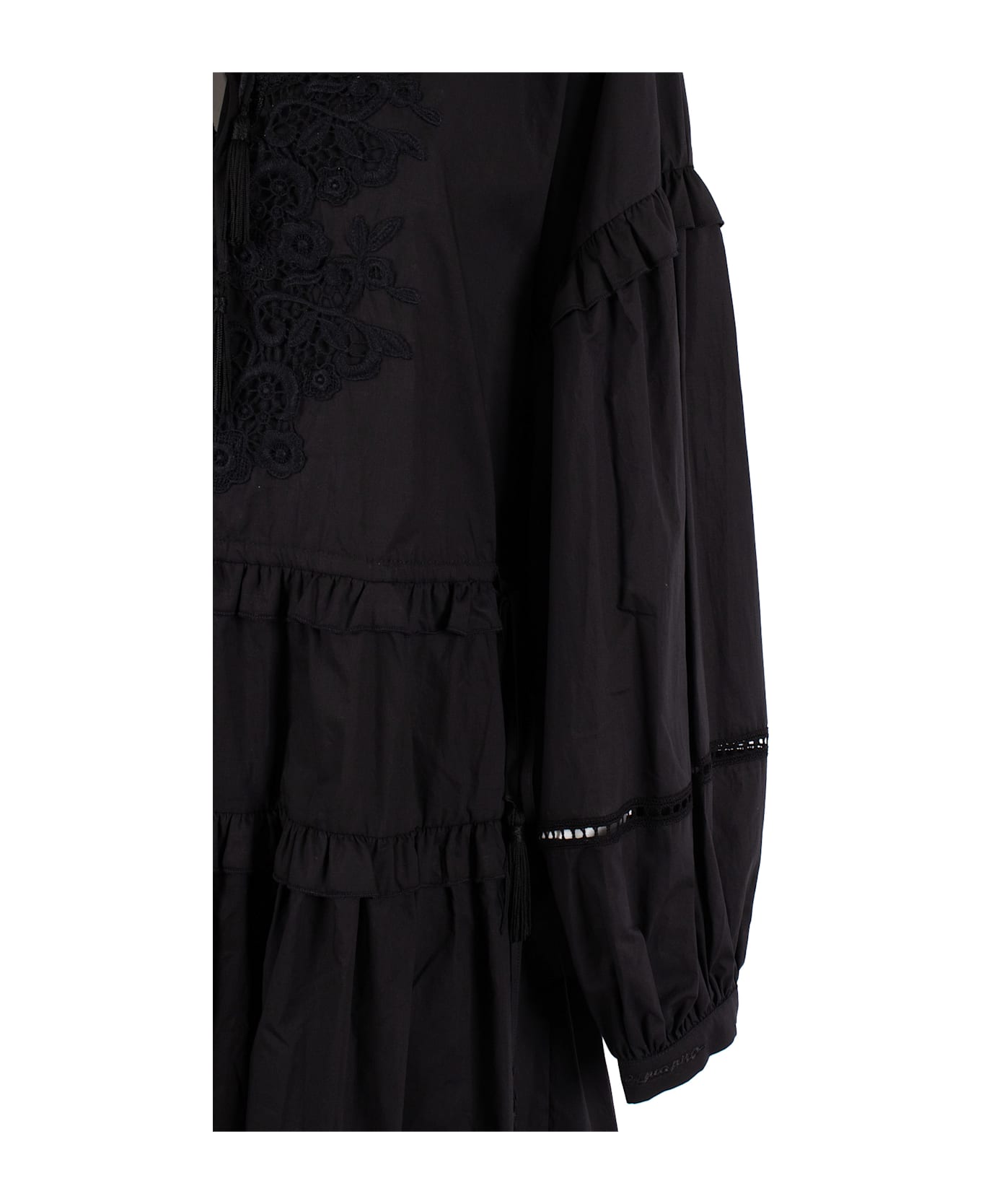 Ermanno Ermanno Scervino L/s Mini Dress - BLACK
