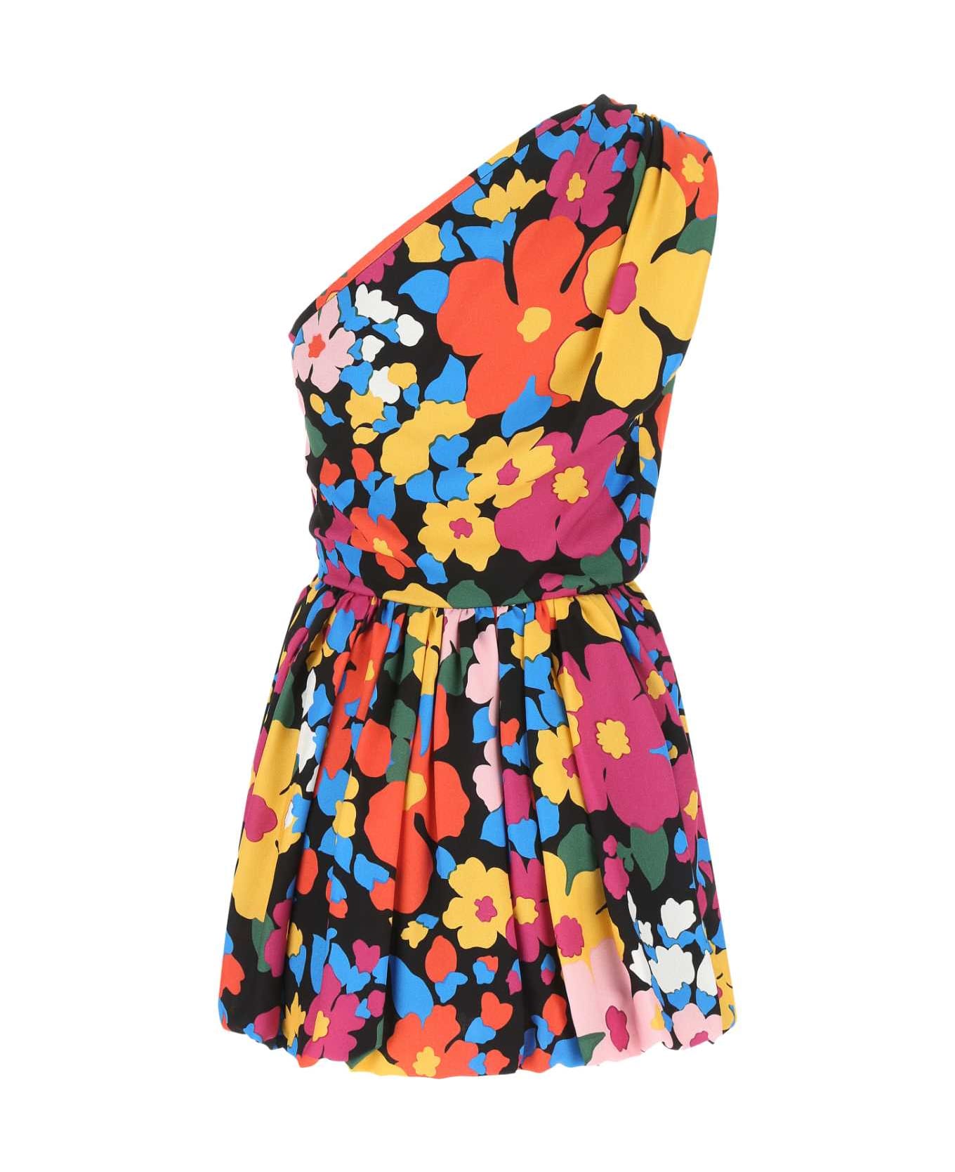 Saint Laurent Printed Viscose Mini Dress - 8490
