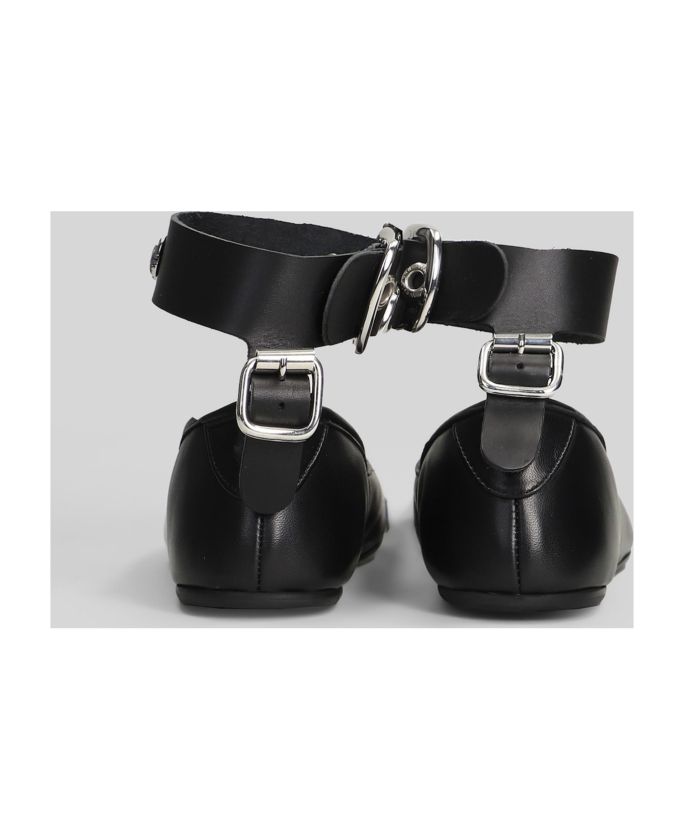 Vivienne Westwood Bardot Ballet Flats In Black Leather - black