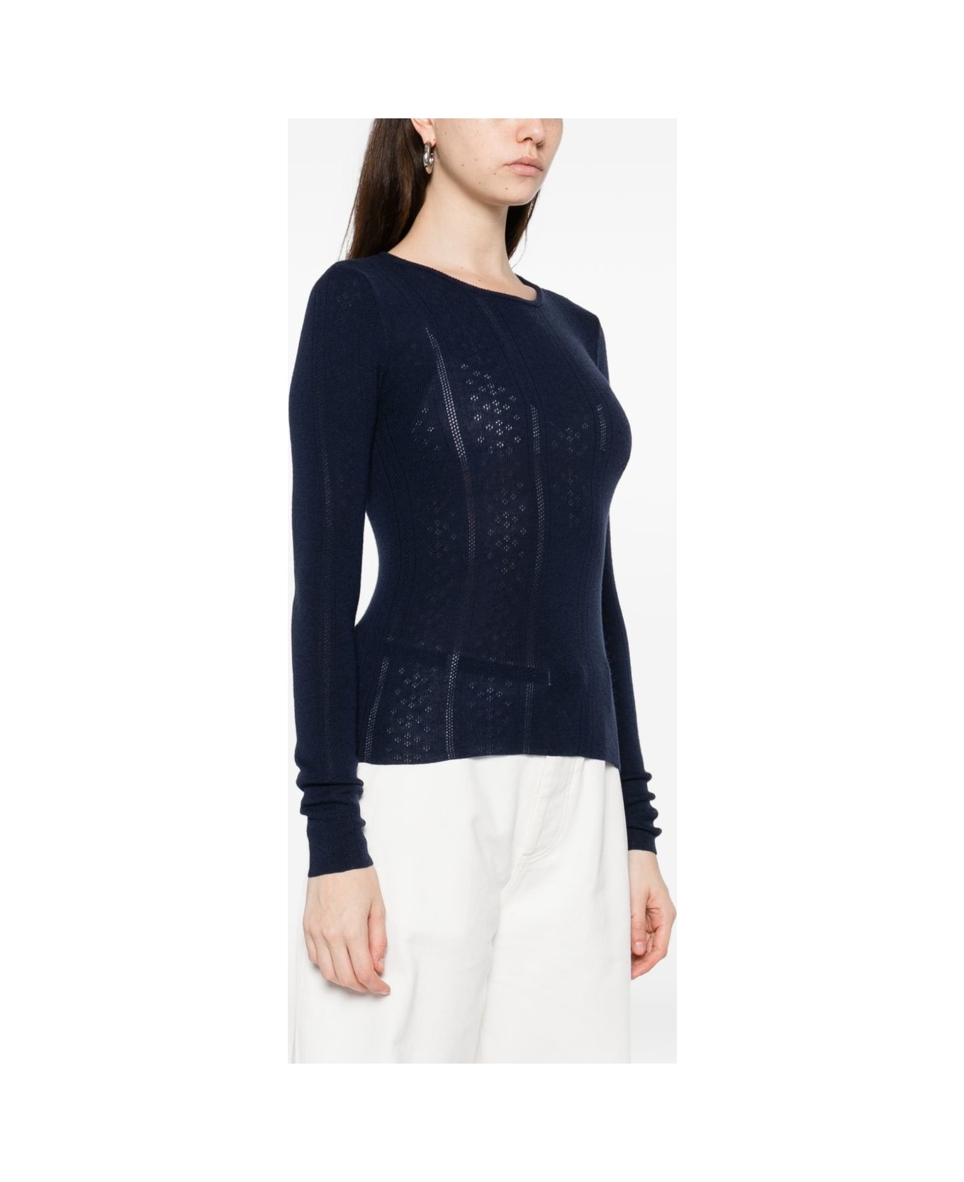 Herskind Wool Crewneck Sweater - Blue