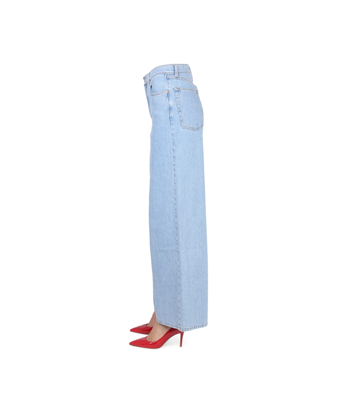 Magda Butrym Jeans Wide Leg - BLUE
