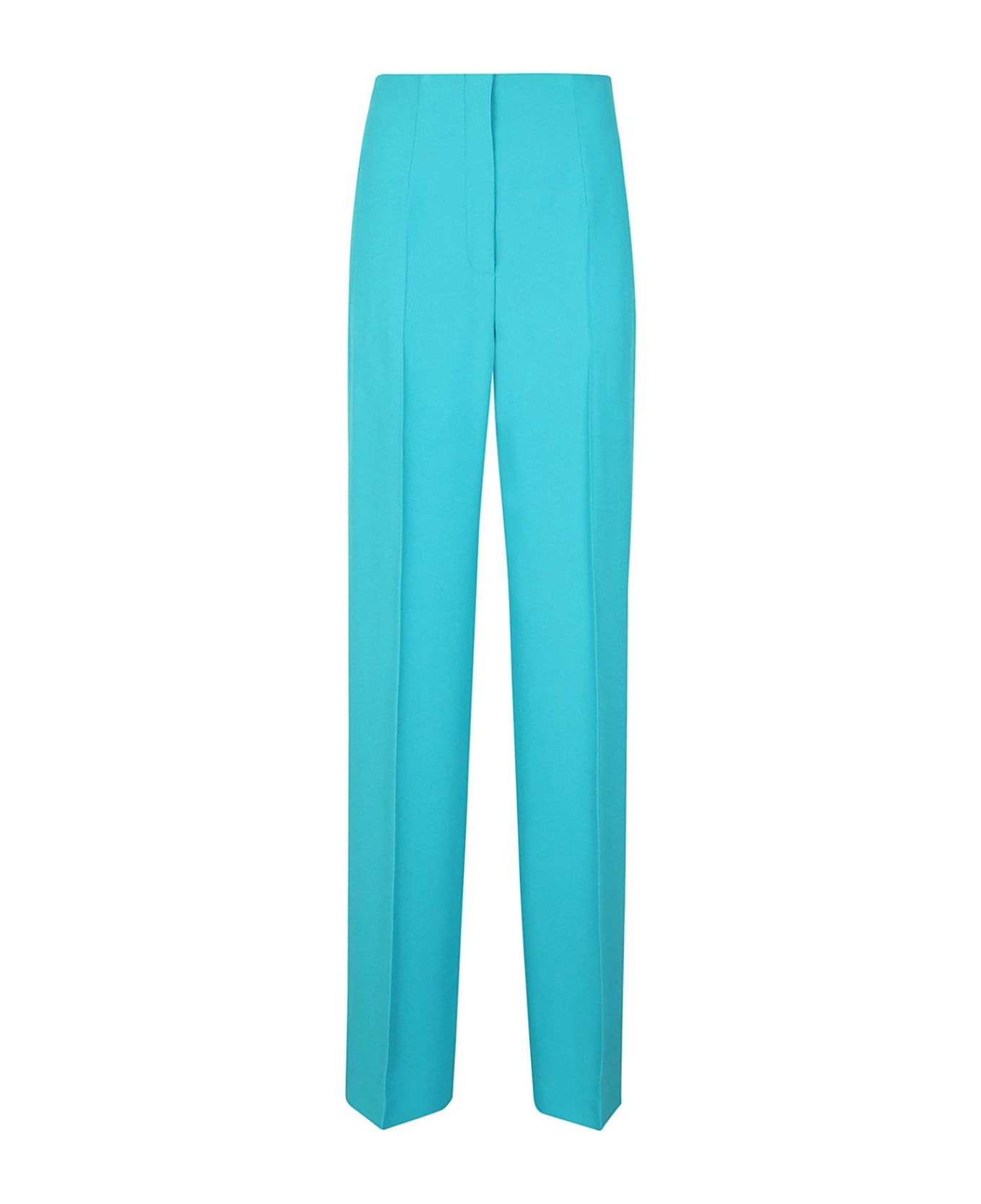 Alberta Ferretti High-waist Wide-leg Palazzo Trousers - Clear Blue