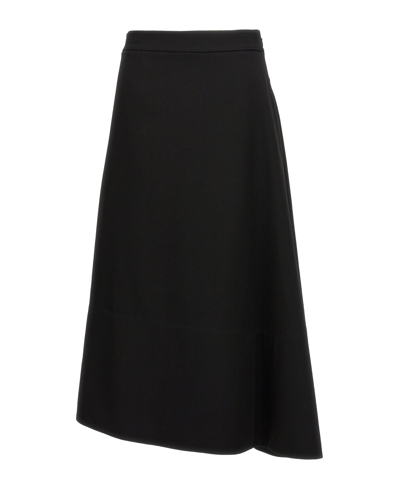 Jil Sander Asymmetrical Skirt - Black   スカート