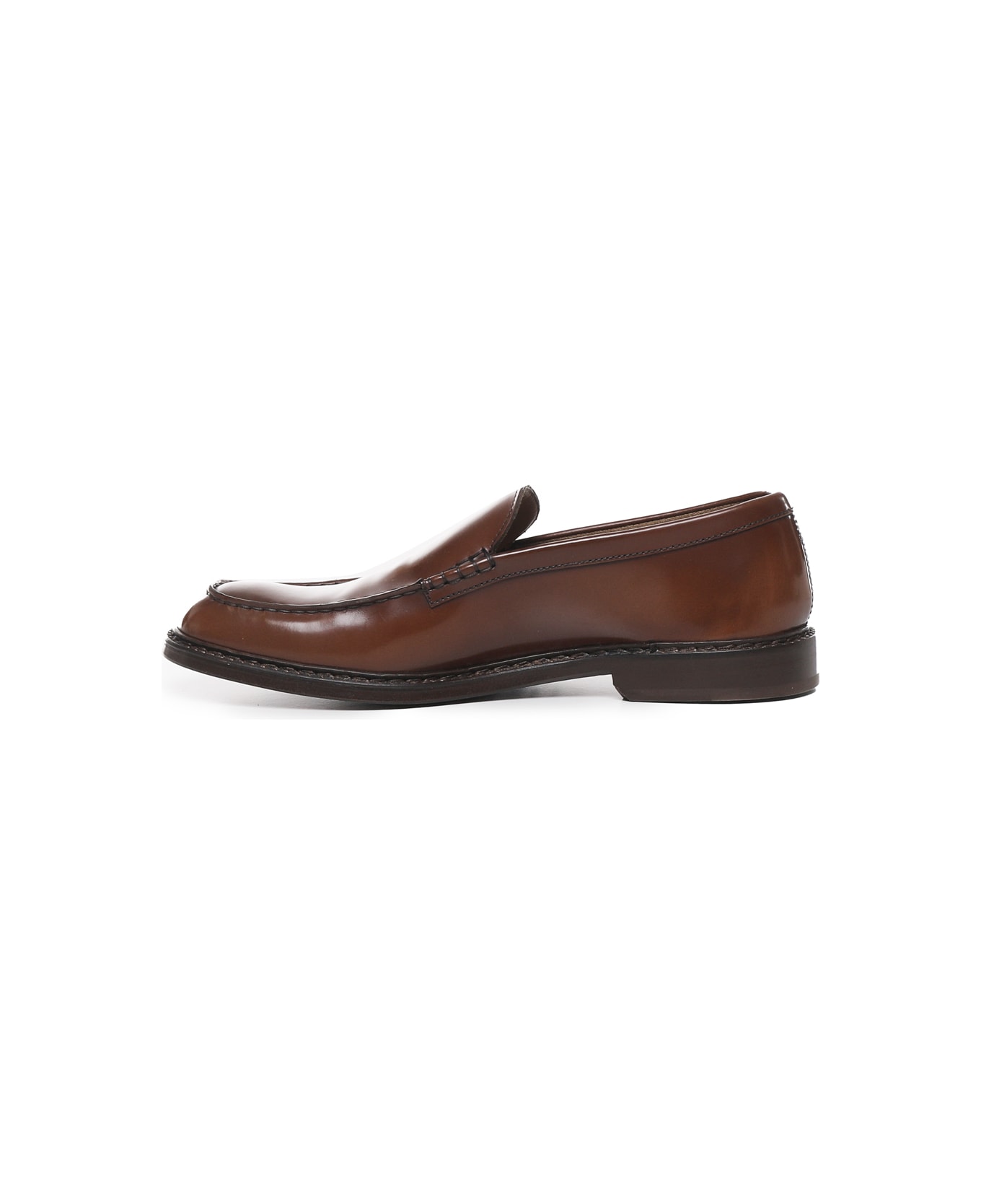 Doucal's Calfskin Loafers - Brown