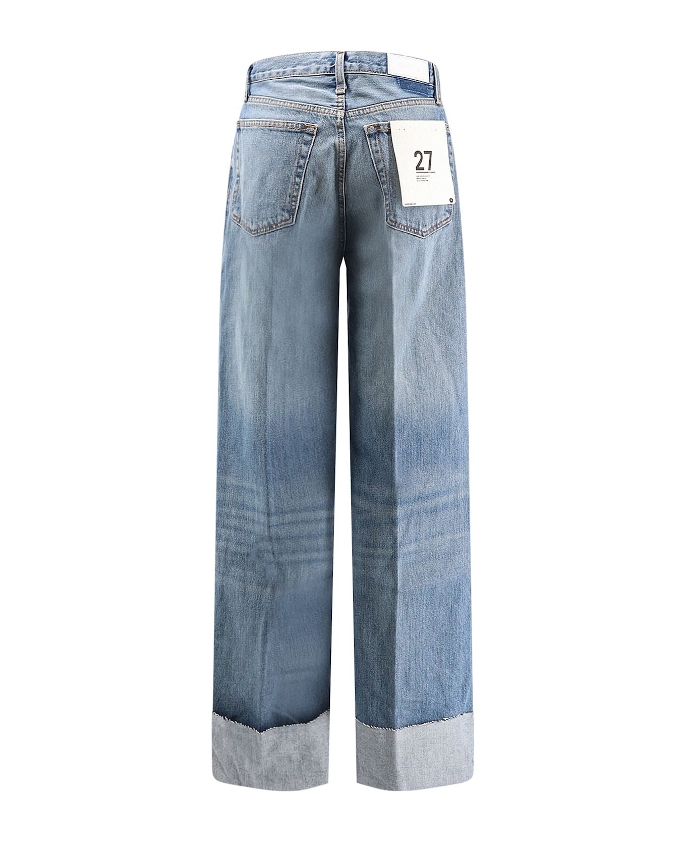 RE/DONE Jeans With Raw Cut Cuff - Denim