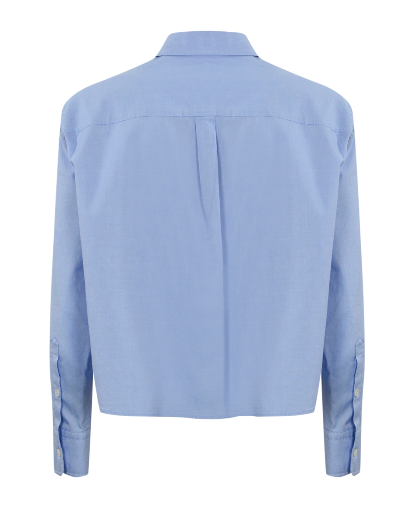 Weekend Max Mara Jock Shirt In Cotton Oxford - Azzurro