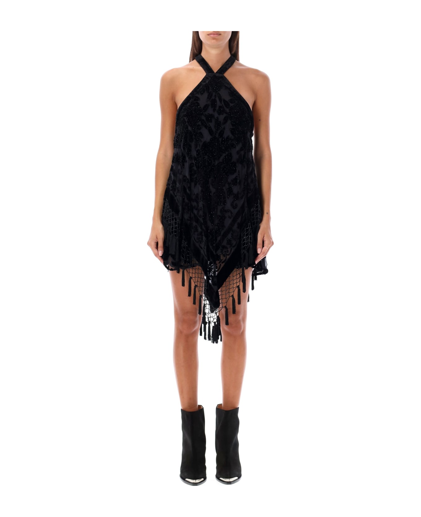 Isabel Marant Zilda Mini Dress - BLACK