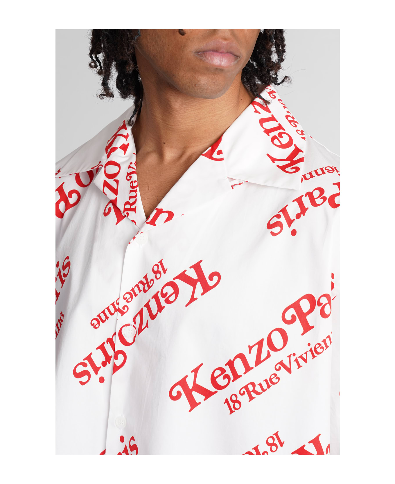 Kenzo ' By Verdy' Boxy Shirt. - Off white