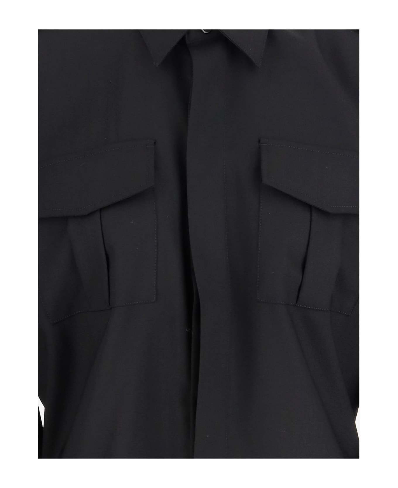 Ami Alexandre Mattiussi Wool Shirt - Black